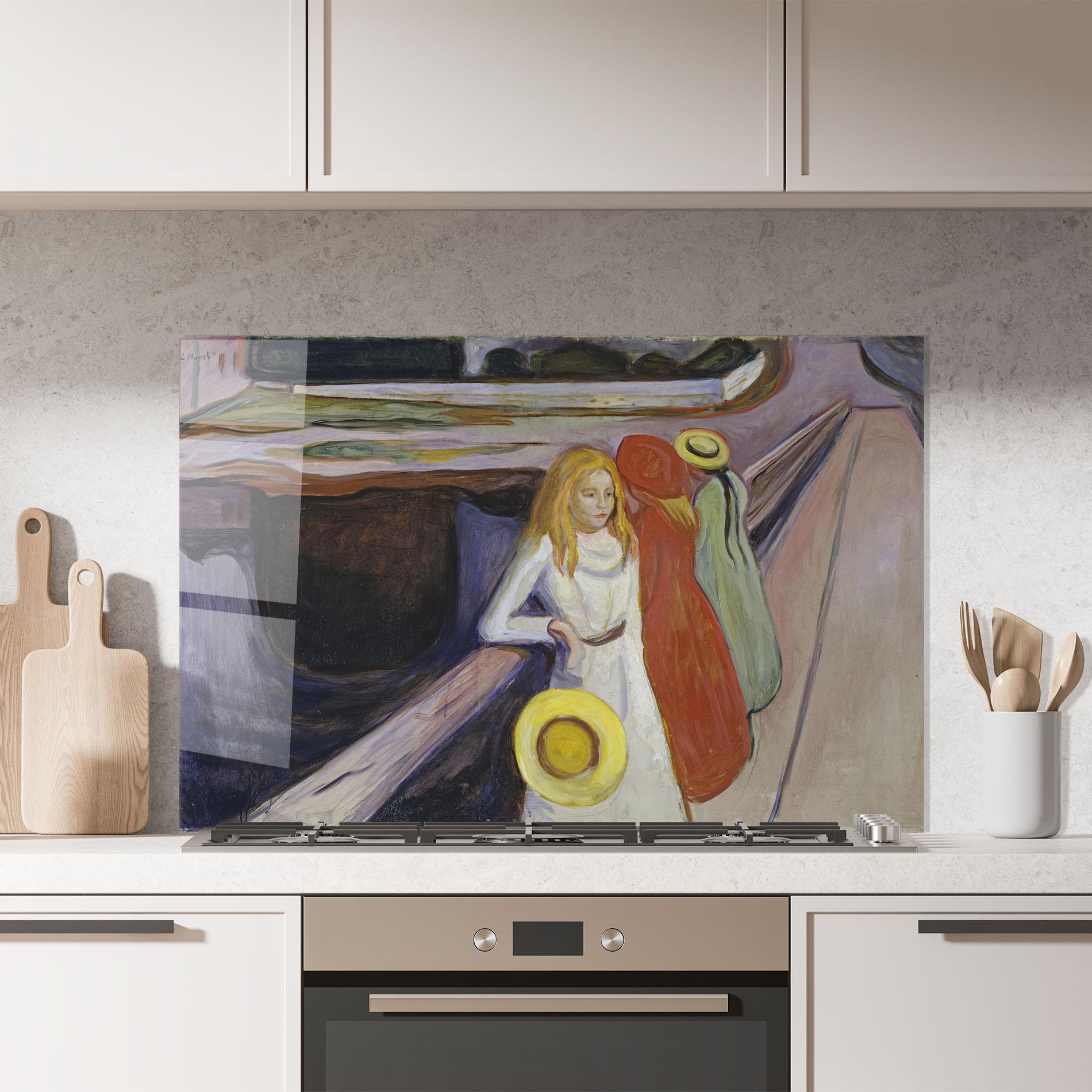 Konyhai üveg hátfal Bridge Girls mockup 7