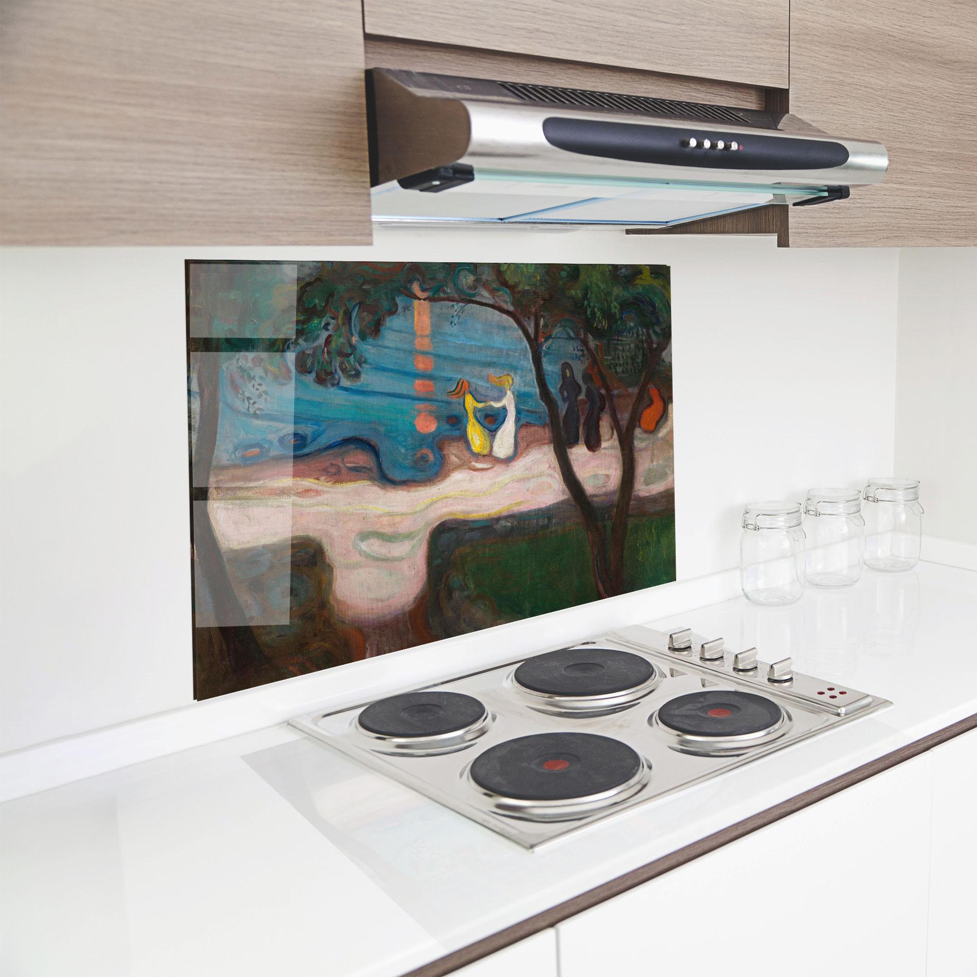 Konyhai üveg hátfal Dance On The Beach mockup 8