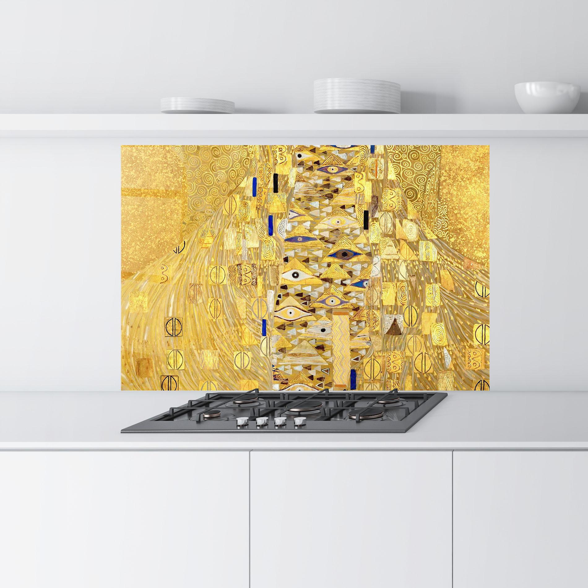 Konyhai üveg hátfal Adele Bloch Bauer mockup 9