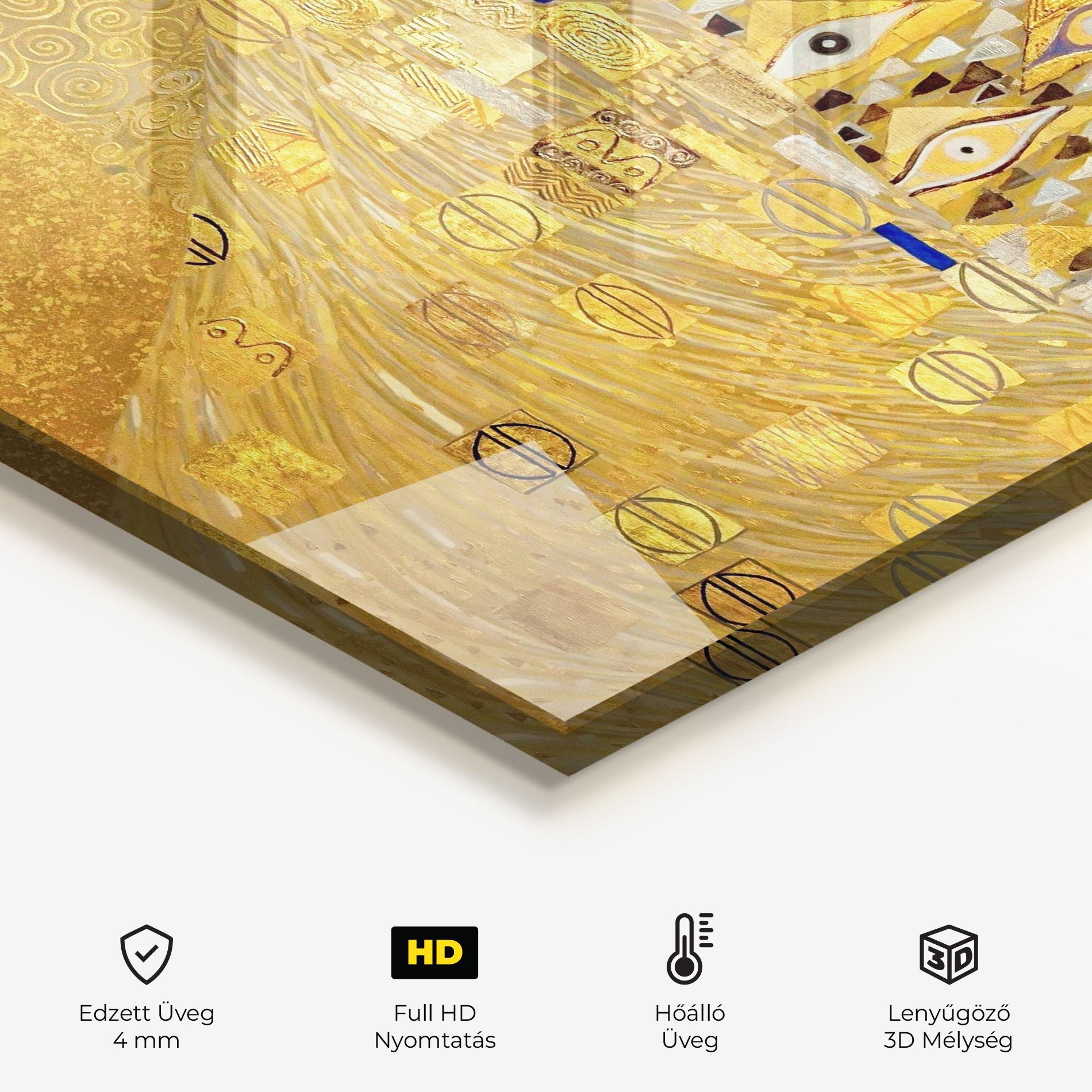 Konyhai üveg hátfal Adele Bloch Bauer mockup 2