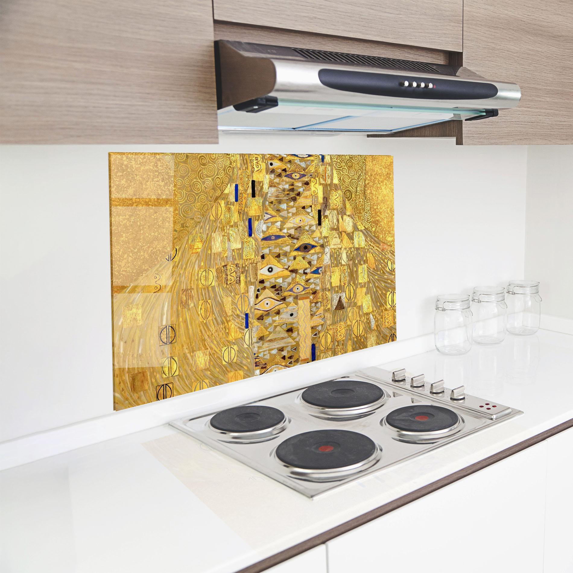 Konyhai üveg hátfal Adele Bloch Bauer mockup 8
