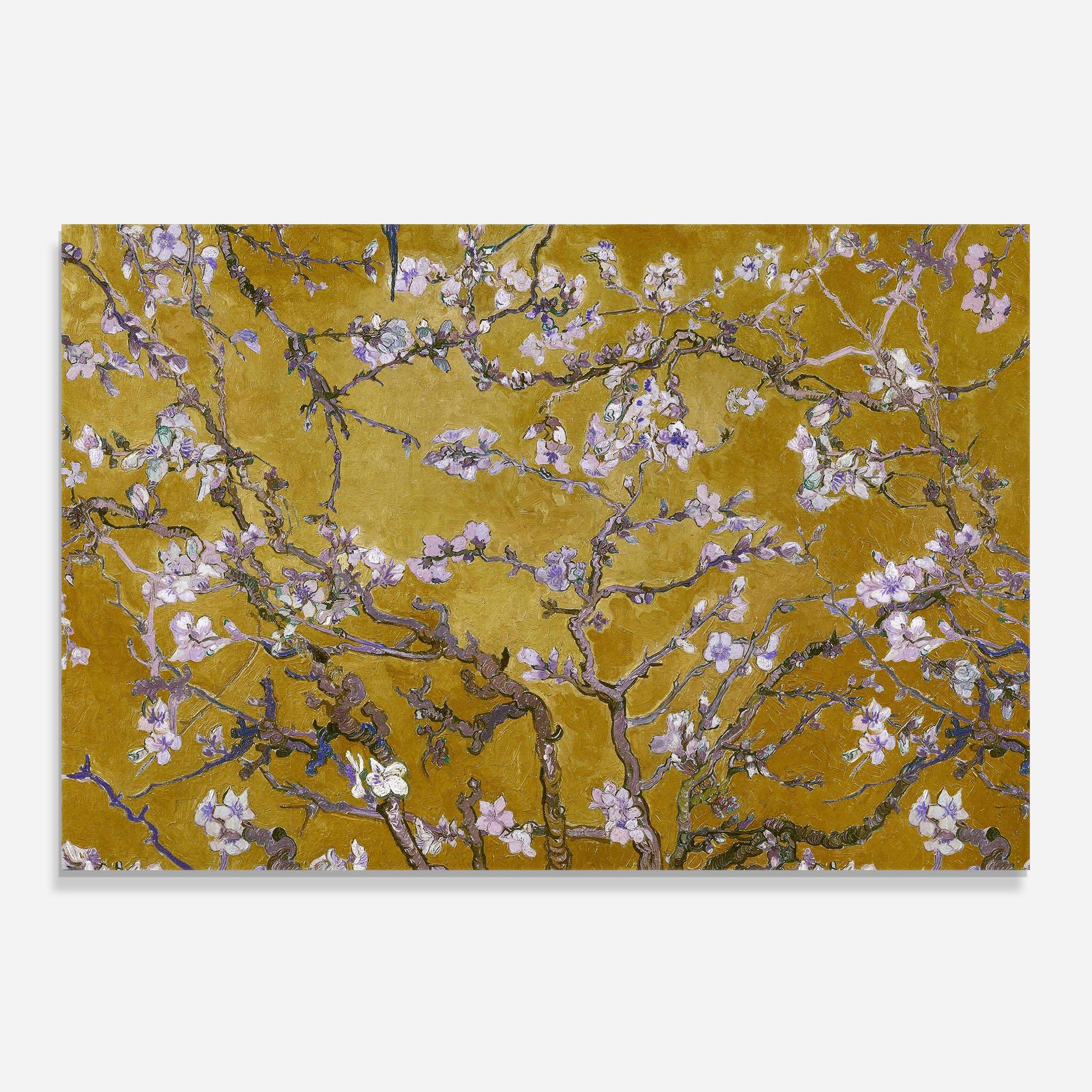 Konyhai üveg hátfal Almond Blossom mockup 0