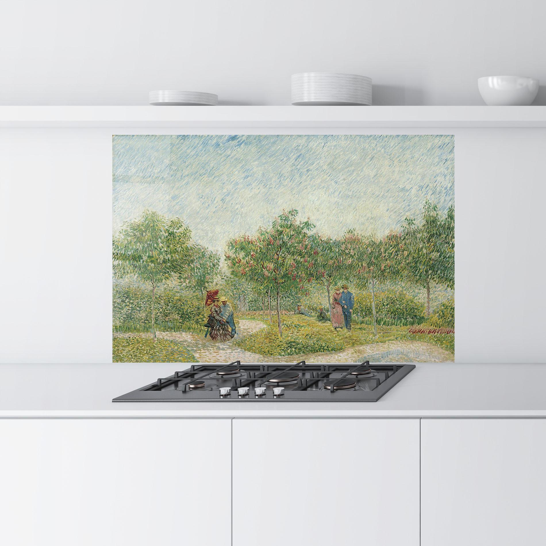 Konyhai üveg hátfal Montmartre Met Geliefden mockup 9