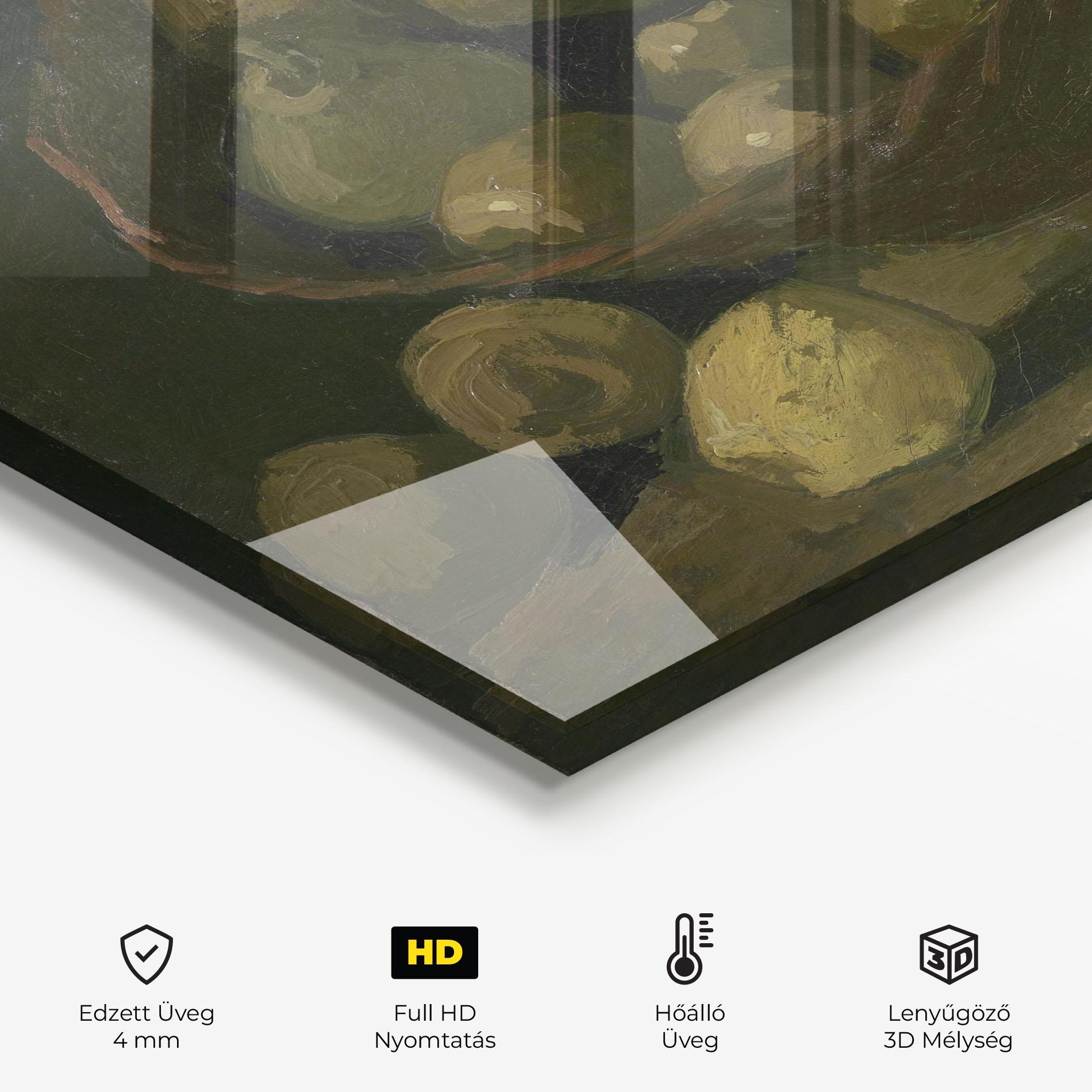 Konyhai üveg hátfal Mand Met Appels mockup 2