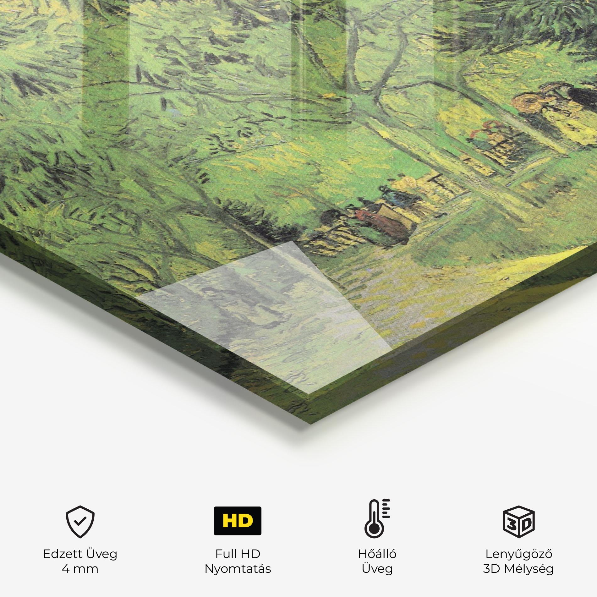 Konyhai üveg hátfal Park Of Arles mockup 2