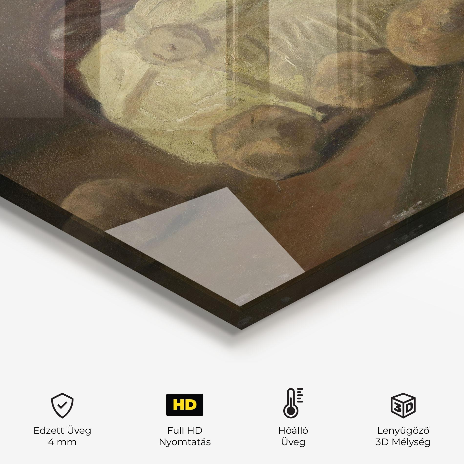 Konyhai üveg hátfal Stilleven Met Kool mockup 2