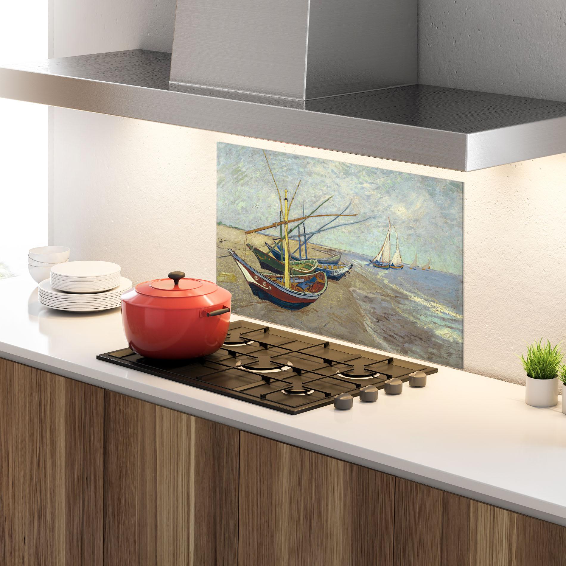 Konyhai üveg hátfal Vissersboten Les Saintes Maries mockup 4