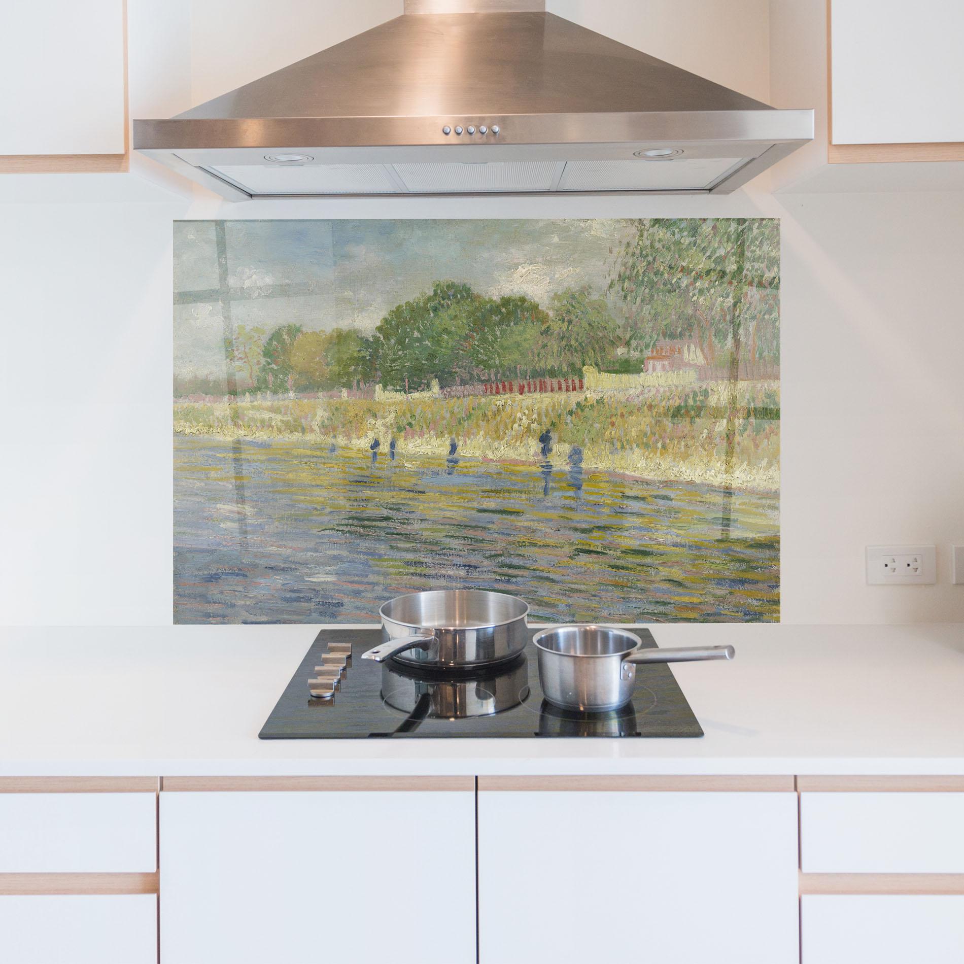 Konyhai üveg hátfal Oever Van De Seine mockup 5