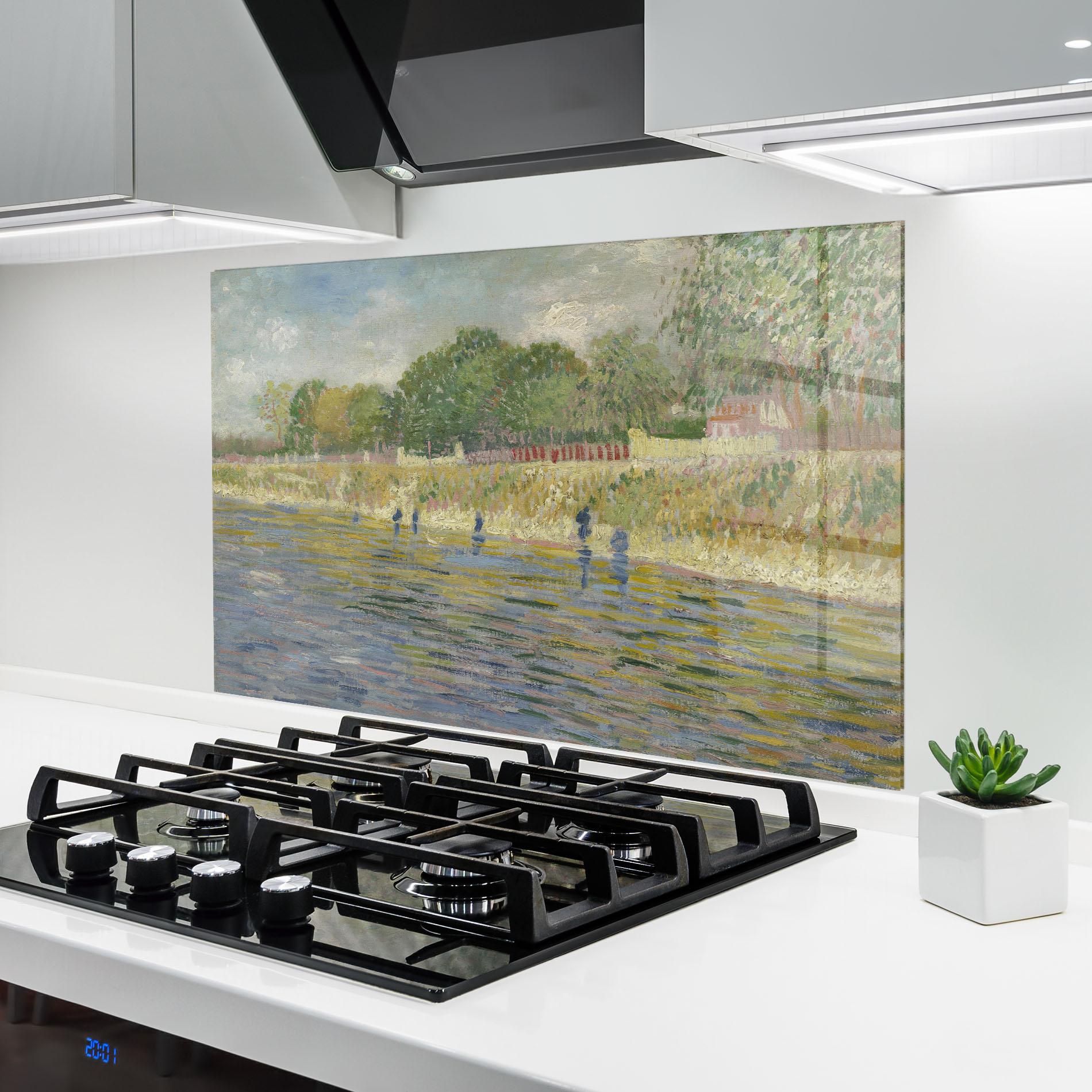 Konyhai üveg hátfal Oever Van De Seine mockup 6