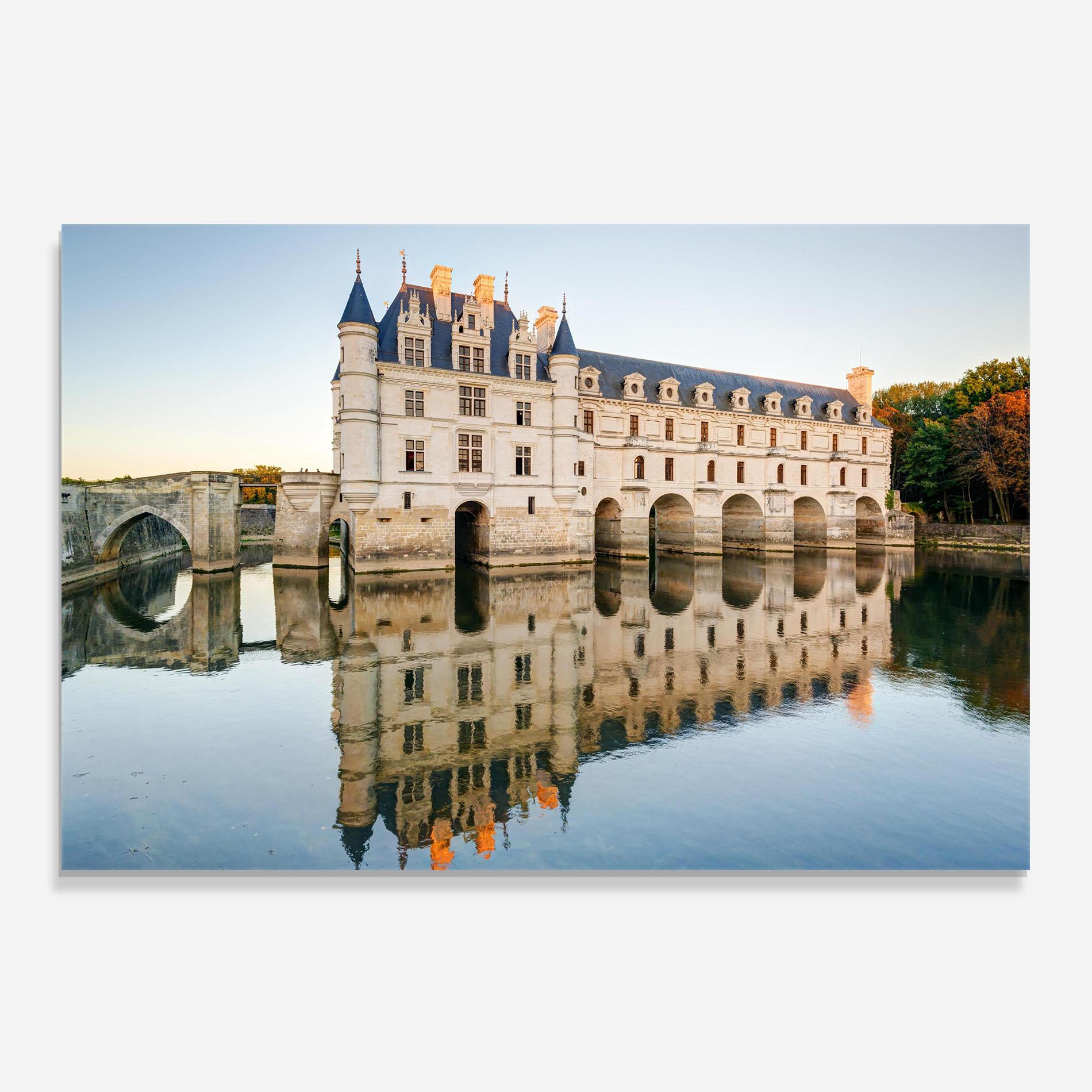 Konyhai üveg hátfal Chateau Chenonceau Castle mockup 0