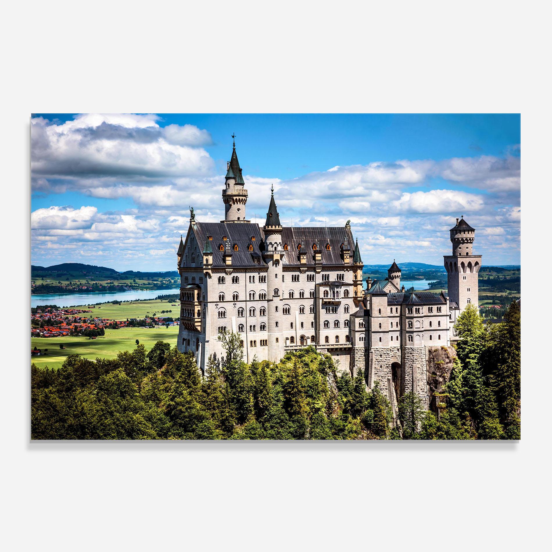 Konyhai üveg hátfal Neuschwanstein Germany mockup 0