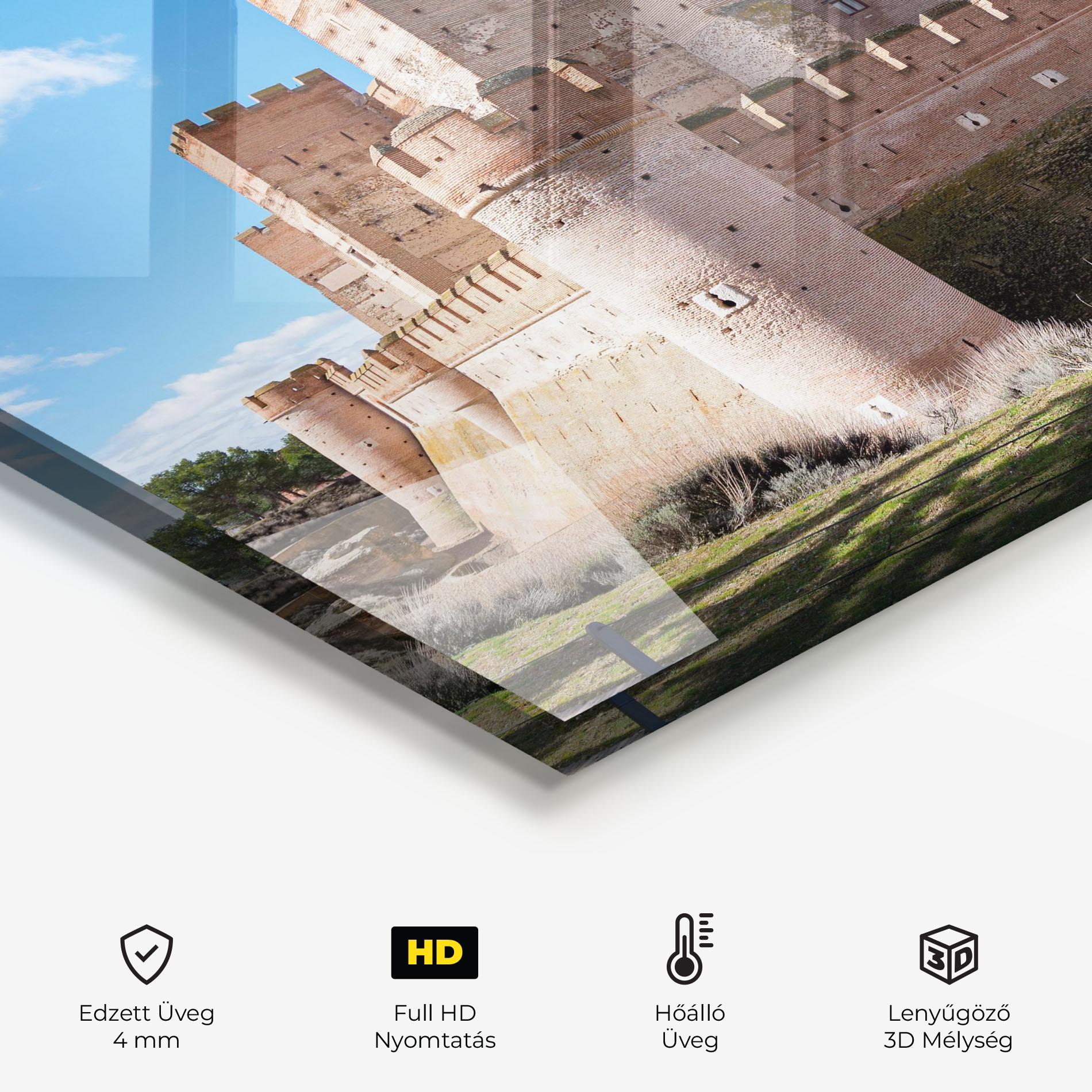 Konyhai üveg hátfal Castle La Mota mockup 2