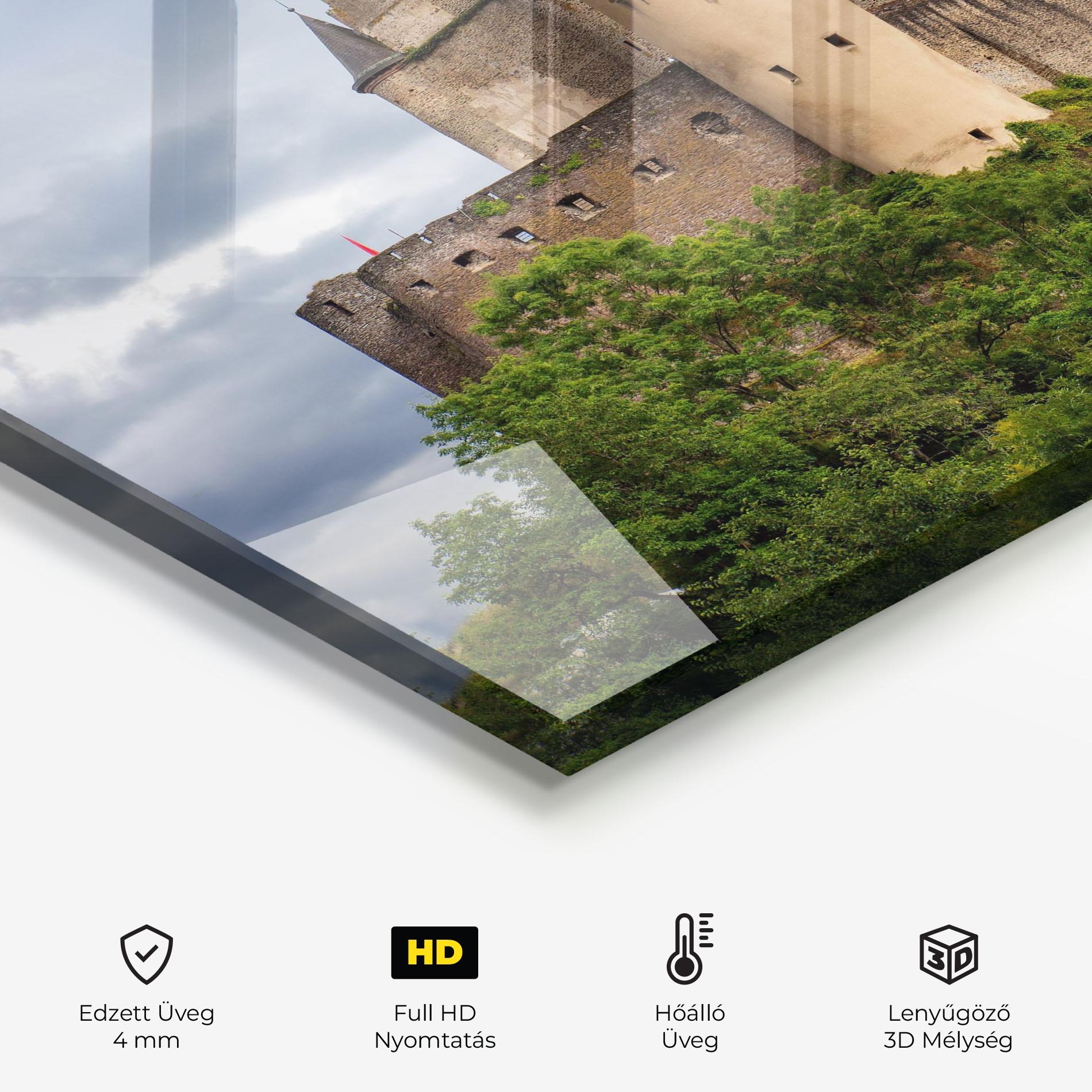 Konyhai üveg hátfal Castle Vianden mockup 2