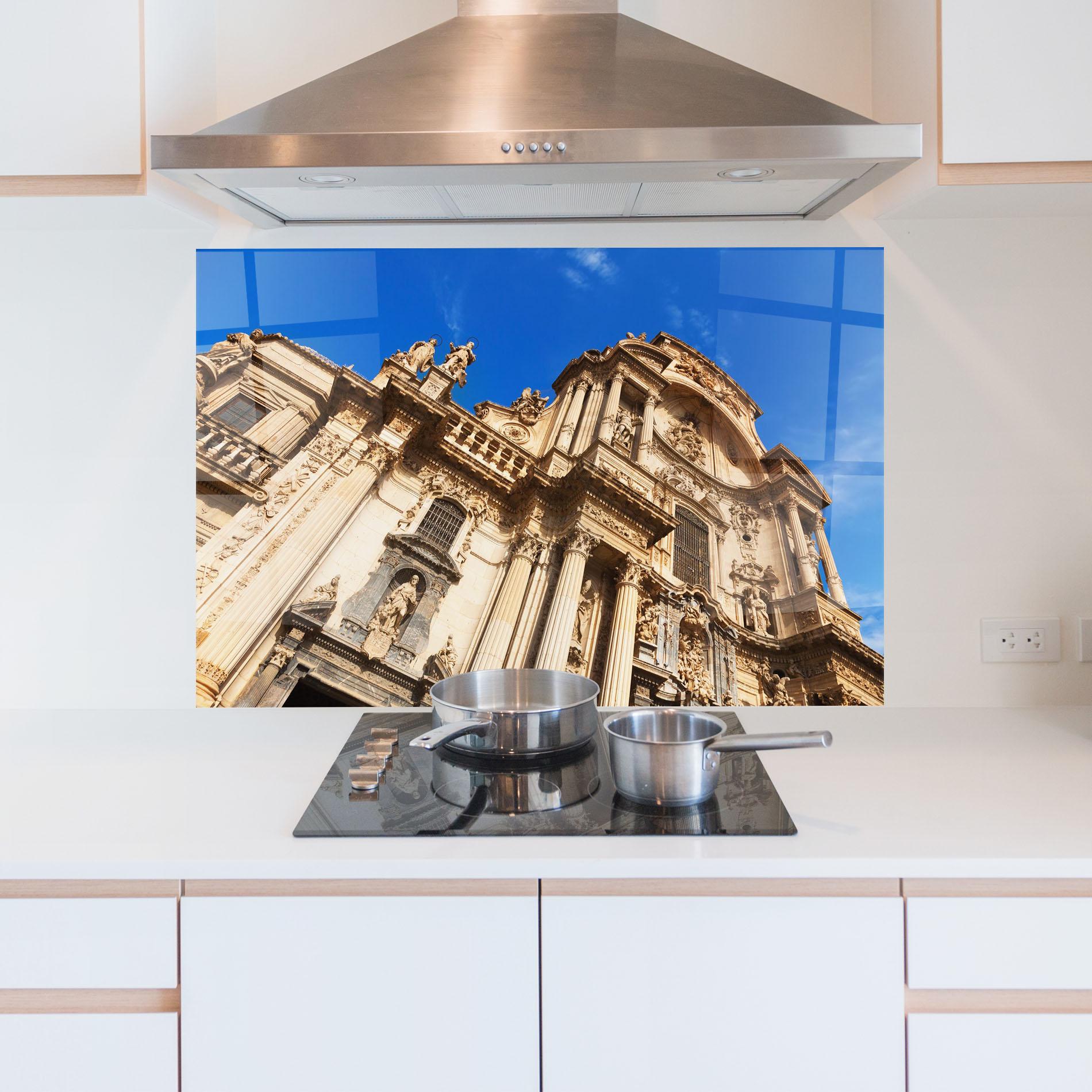 Konyhai üveg hátfal Church Saint Mary mockup 5