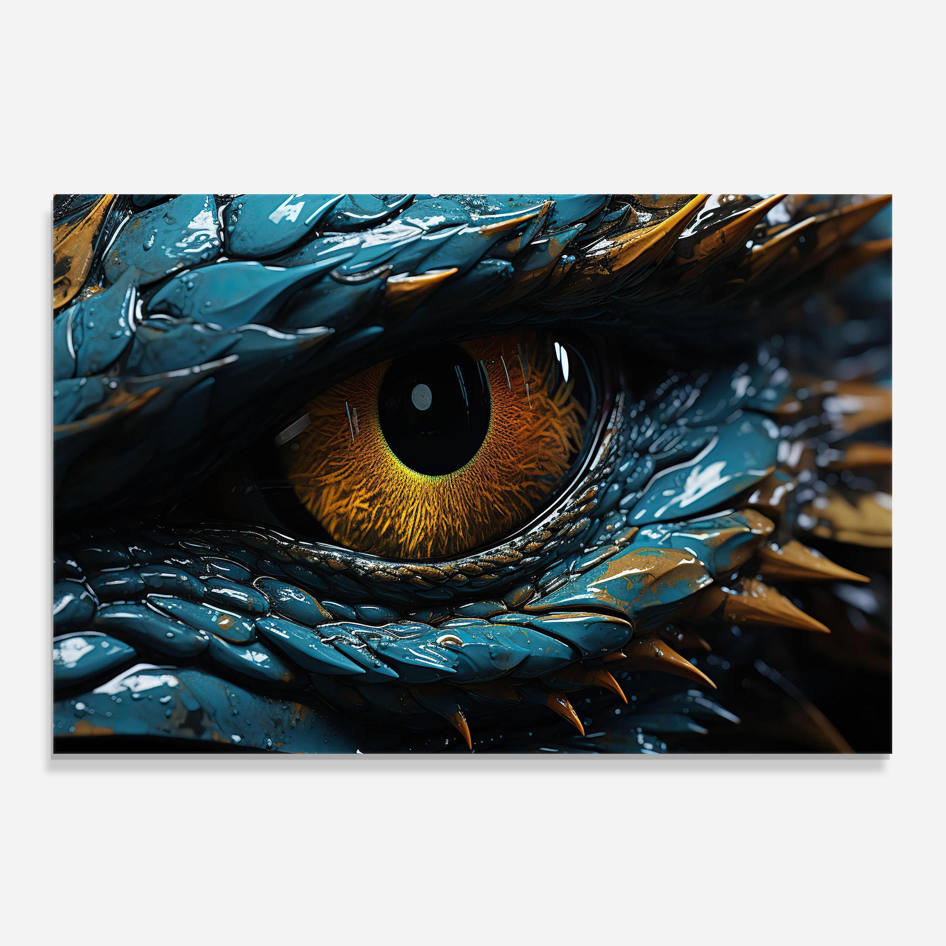 Konyhai üveg hátfal Dragon Eye Close Up mockup 0