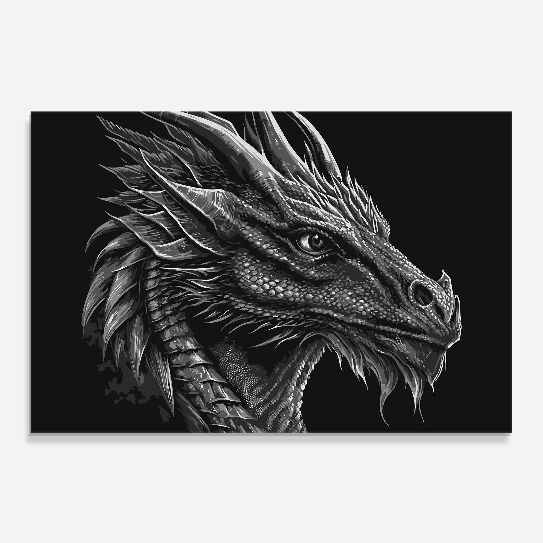 Konyhai üveg hátfal Grey Dragon mockup 0