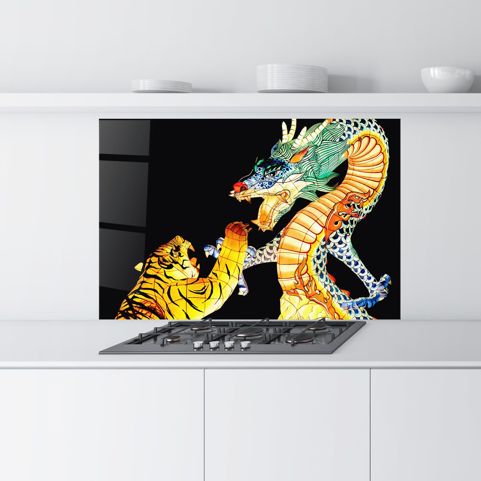 Chinese Dragon And Tiger mockup 9
