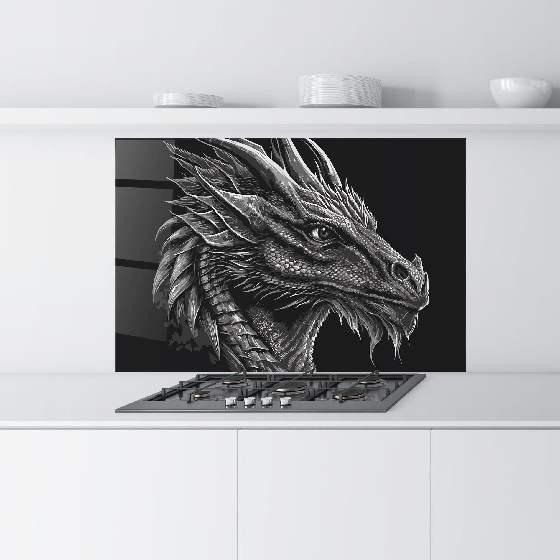 Konyhai üveg hátfal Grey Dragon mockup 9