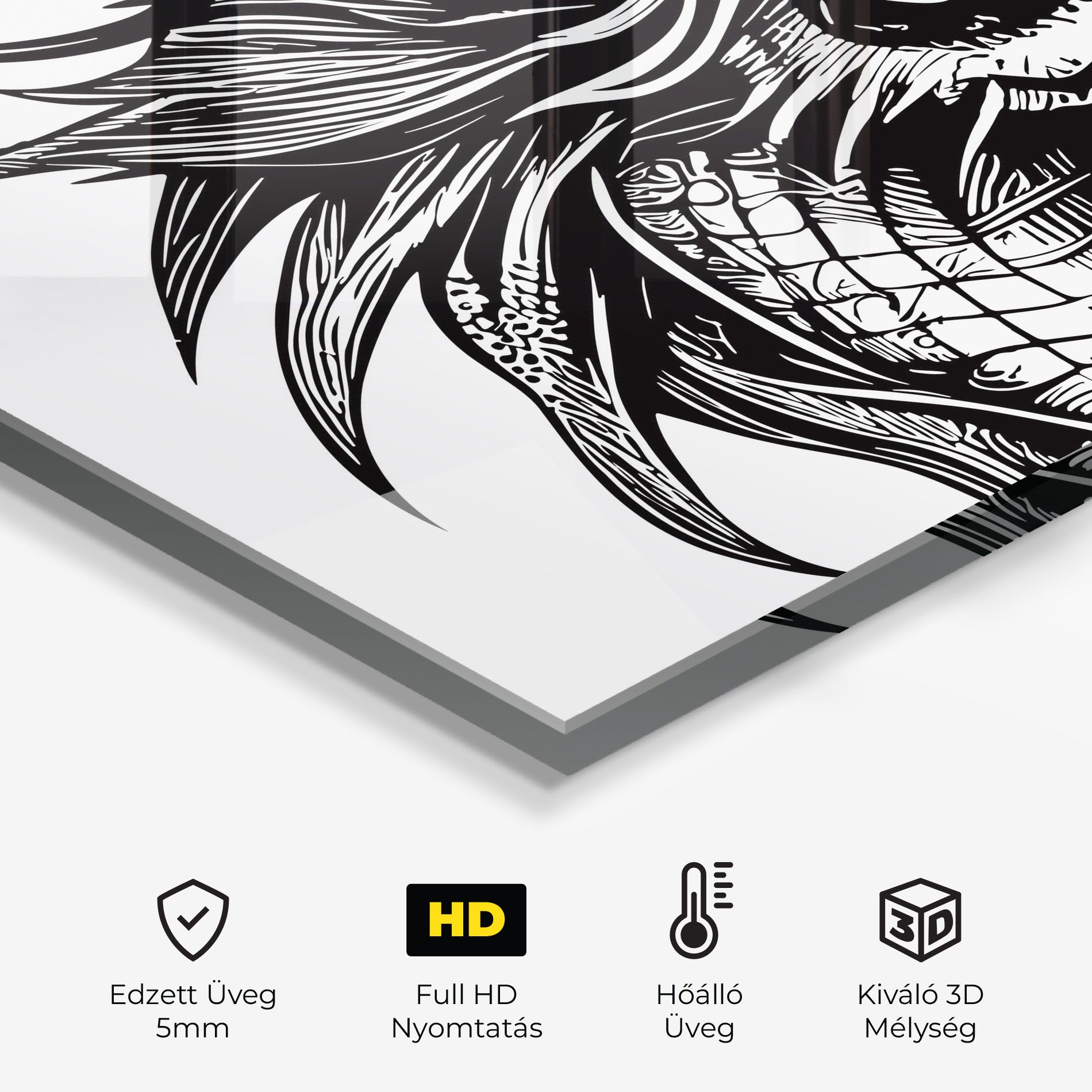 Black Line Dragon mockup 2