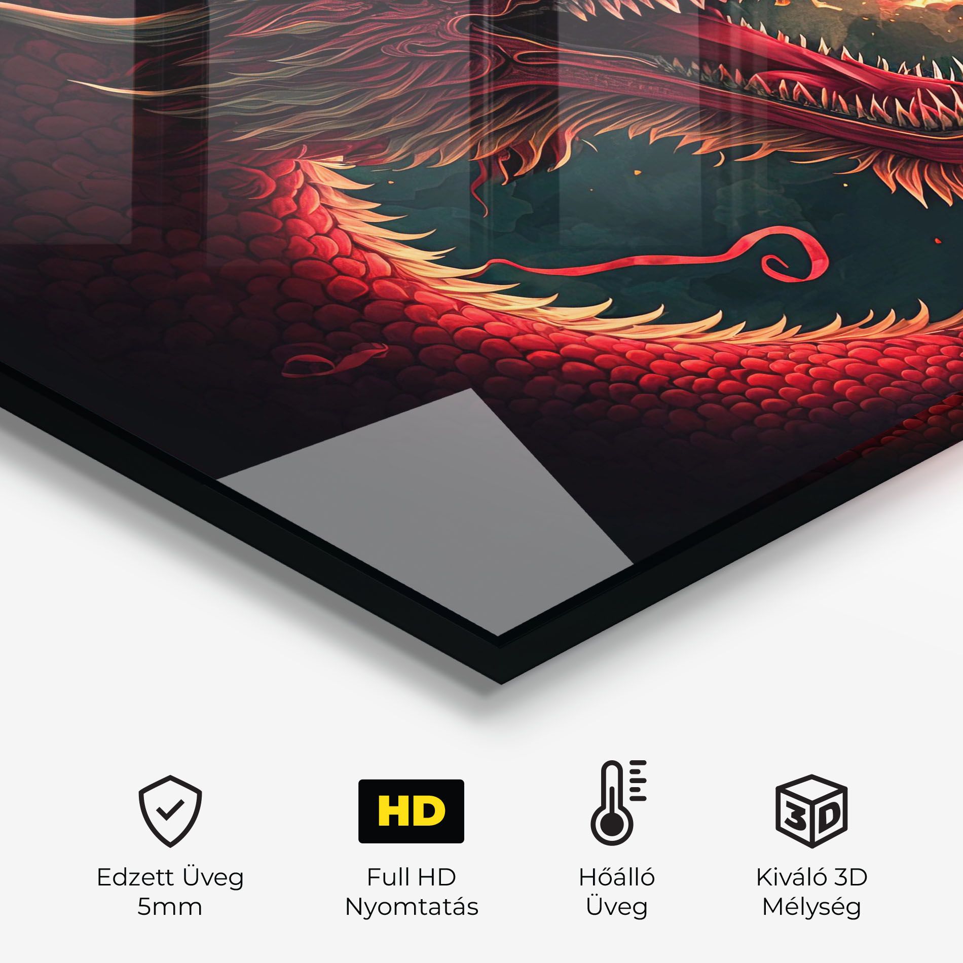 Red Fire Dragon mockup 2