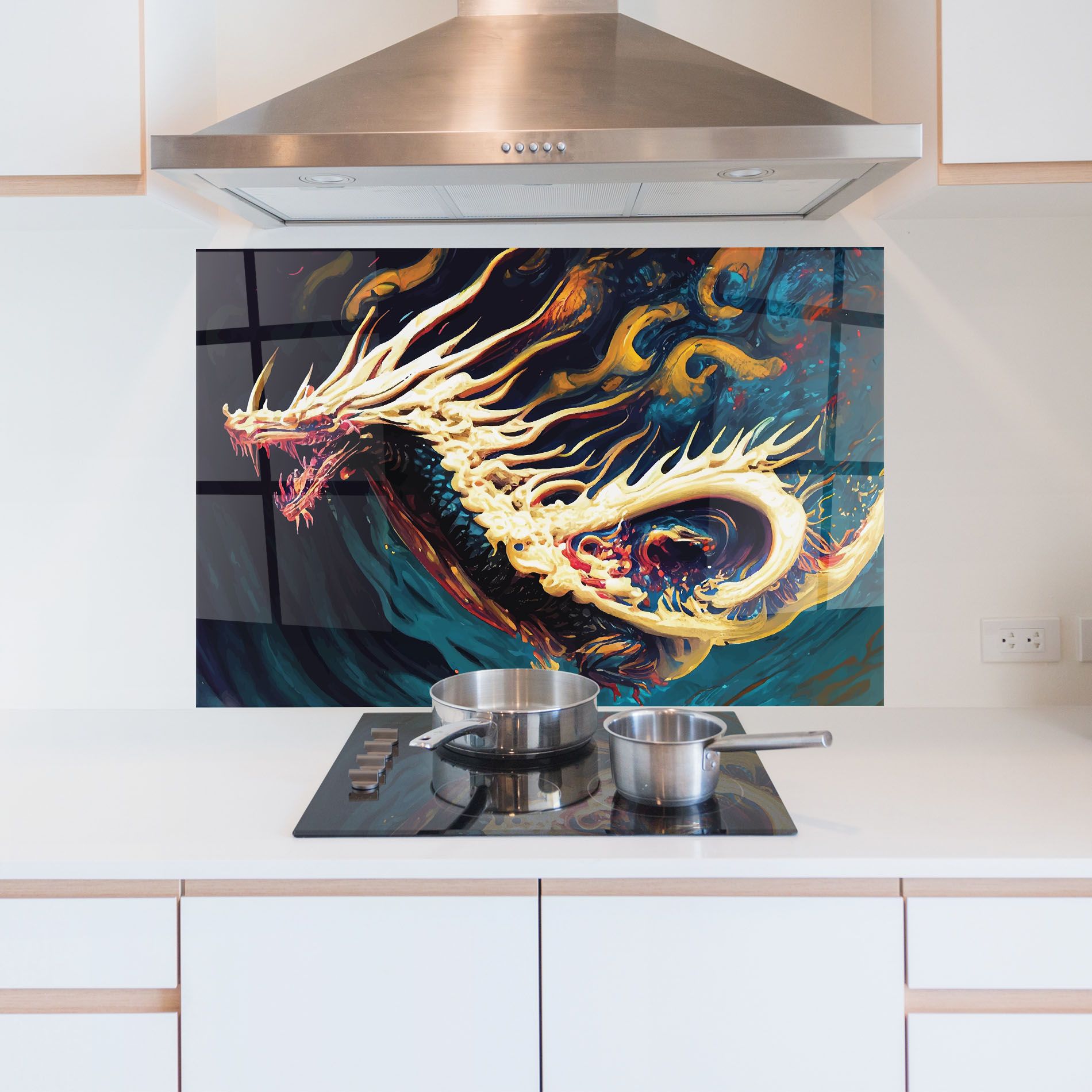 Flying Acrylic Dragon mockup 5