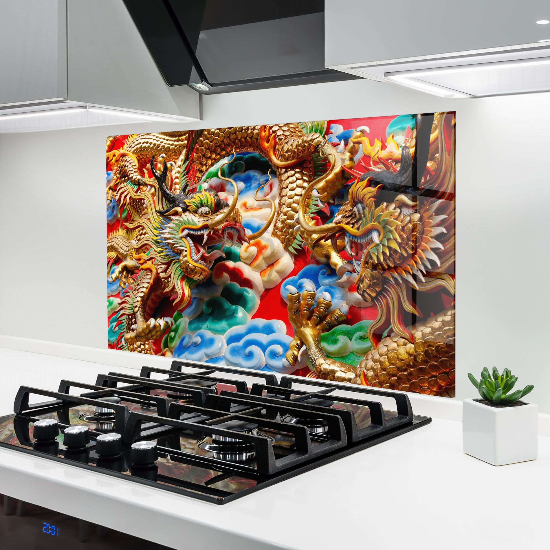 Red Golden Dragon mockup 6