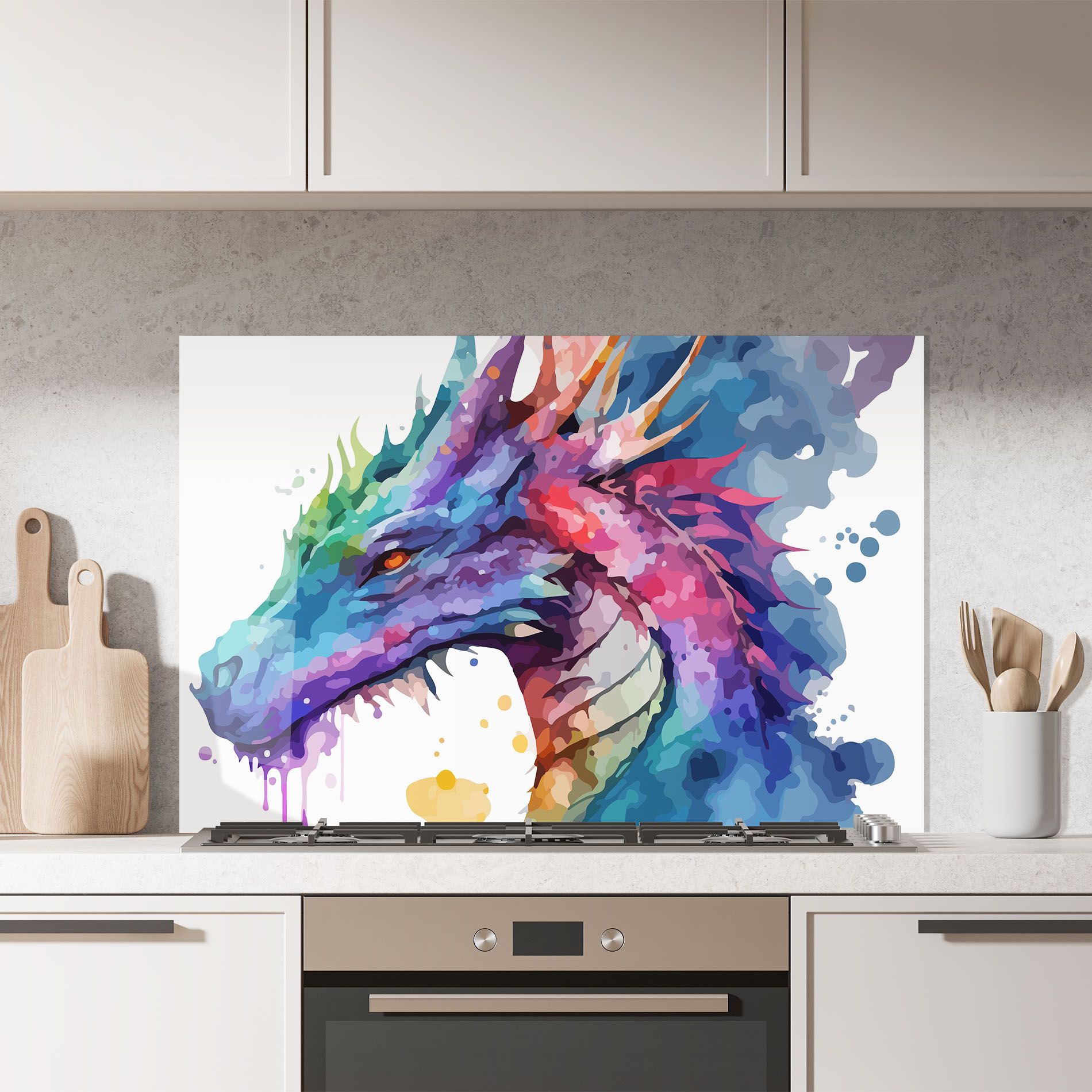 Colourful Dragon mockup 7