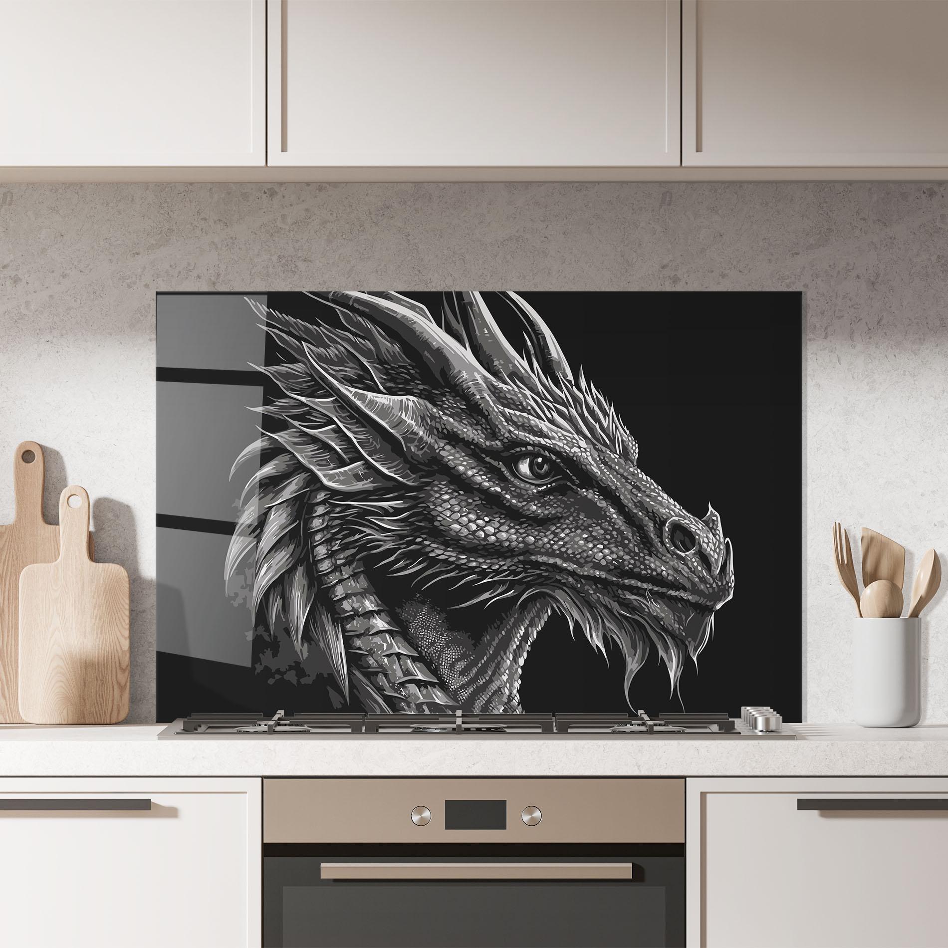 Konyhai üveg hátfal Grey Dragon mockup 7