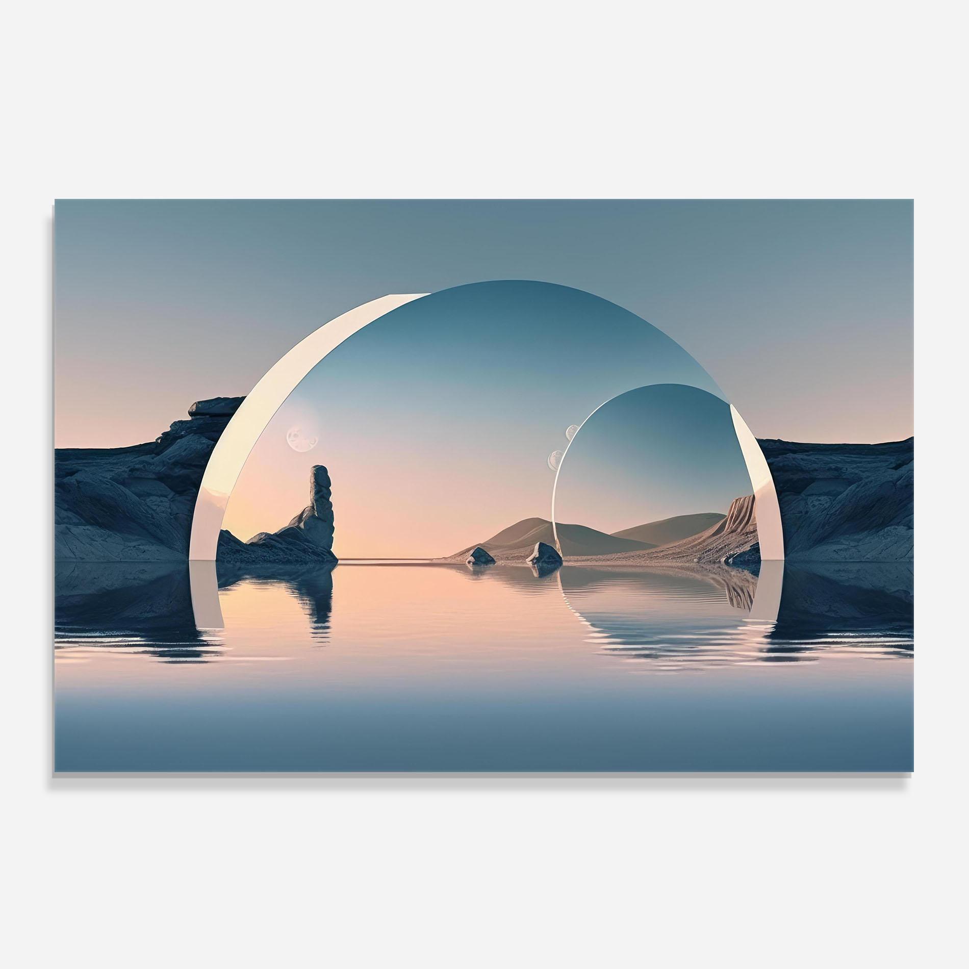 Konyhai üveg hátfal 3d Fantastic Elements mockup 0