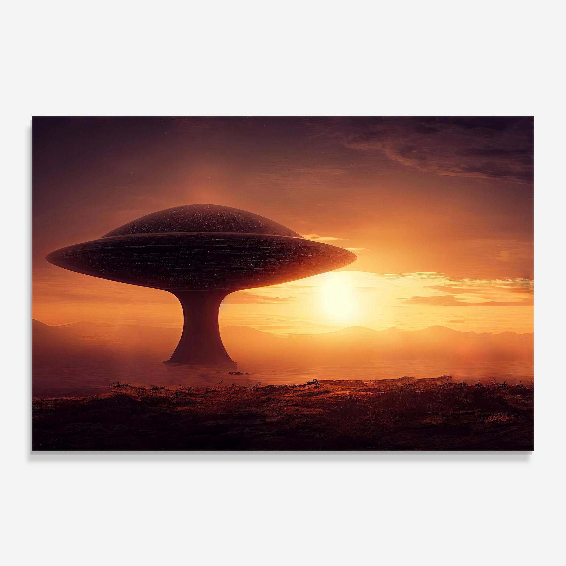 Konyhai üveg hátfal Fantasy Science Fiction mockup 0