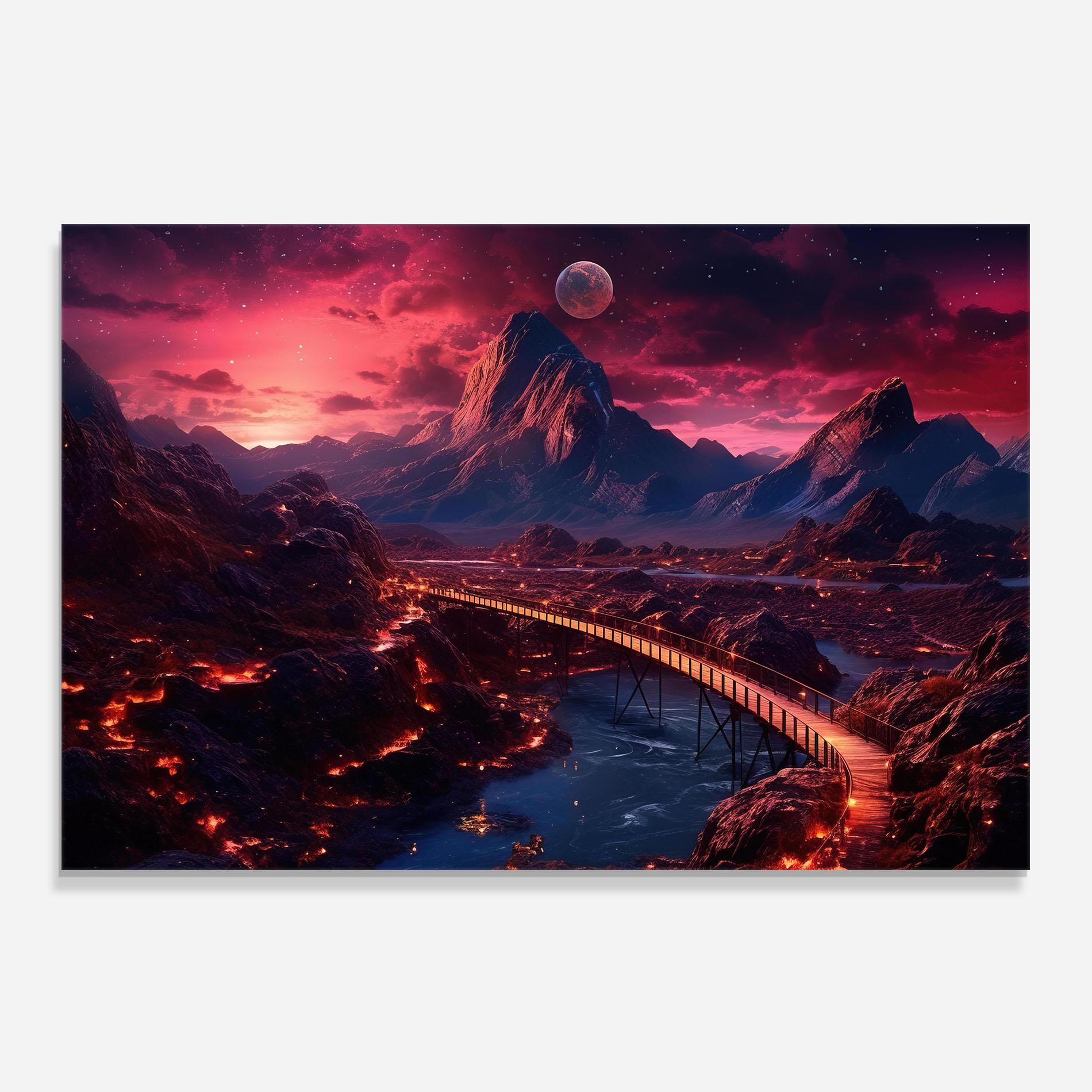 Konyhai üveg hátfal Interstellar Journey mockup 0