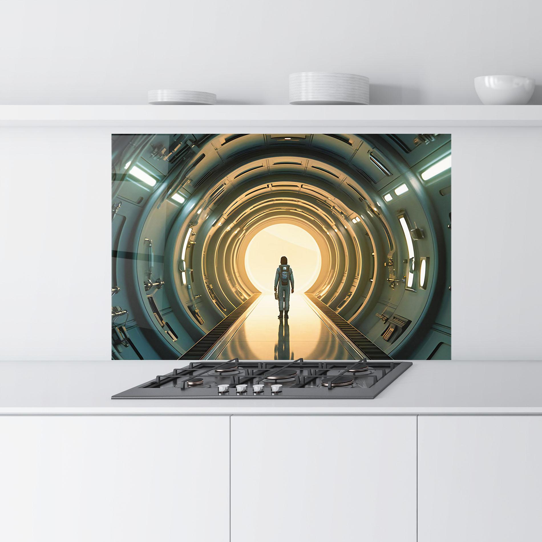 Konyhai üveg hátfal Infinity Intrigue mockup 9