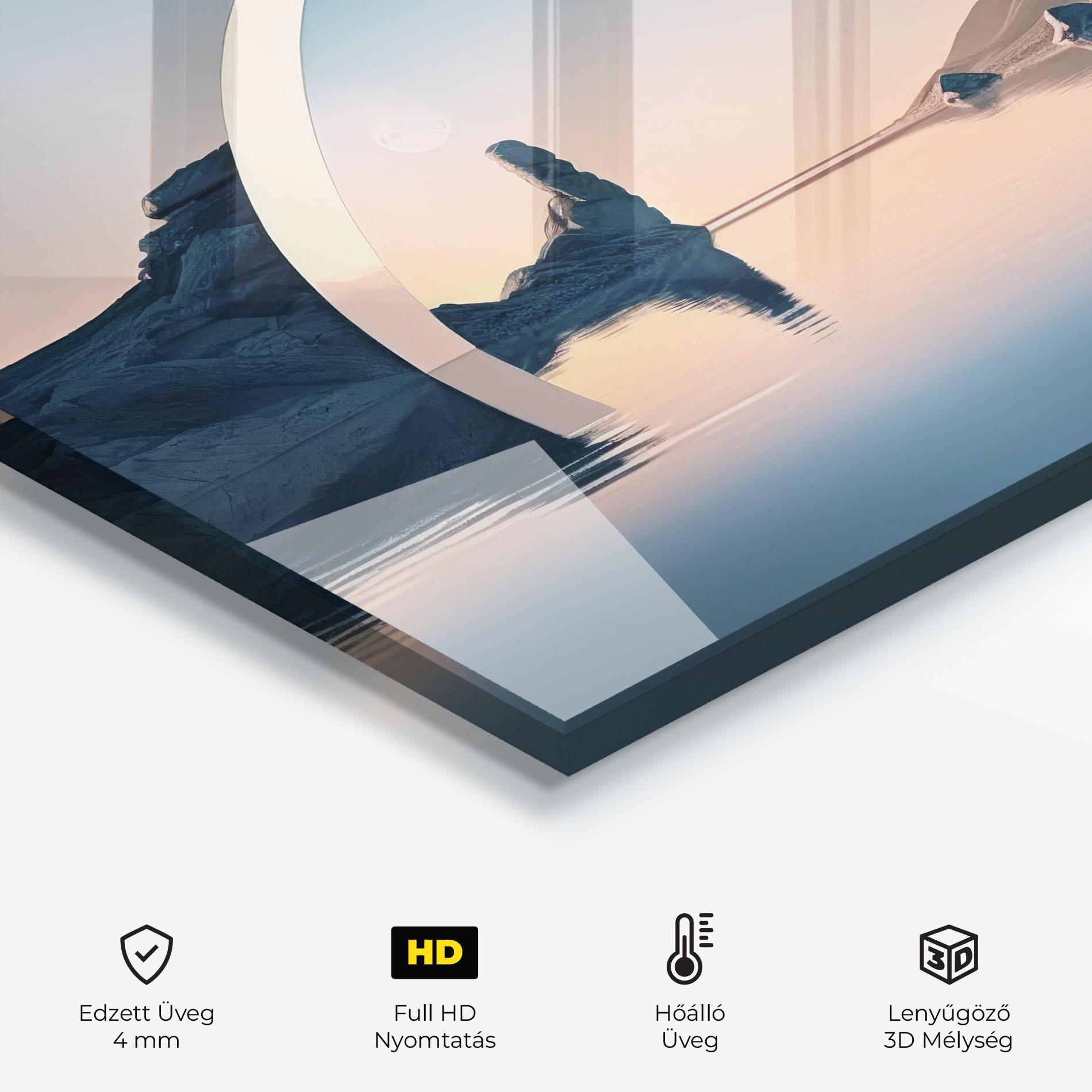 Konyhai üveg hátfal 3d Fantastic Elements mockup 2