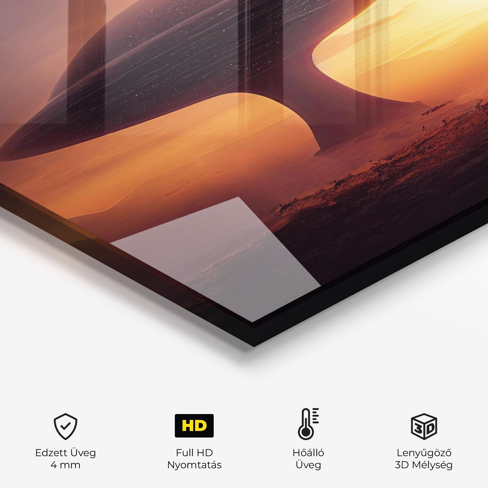 Konyhai üveg hátfal Fantasy Science Fiction mockup 2