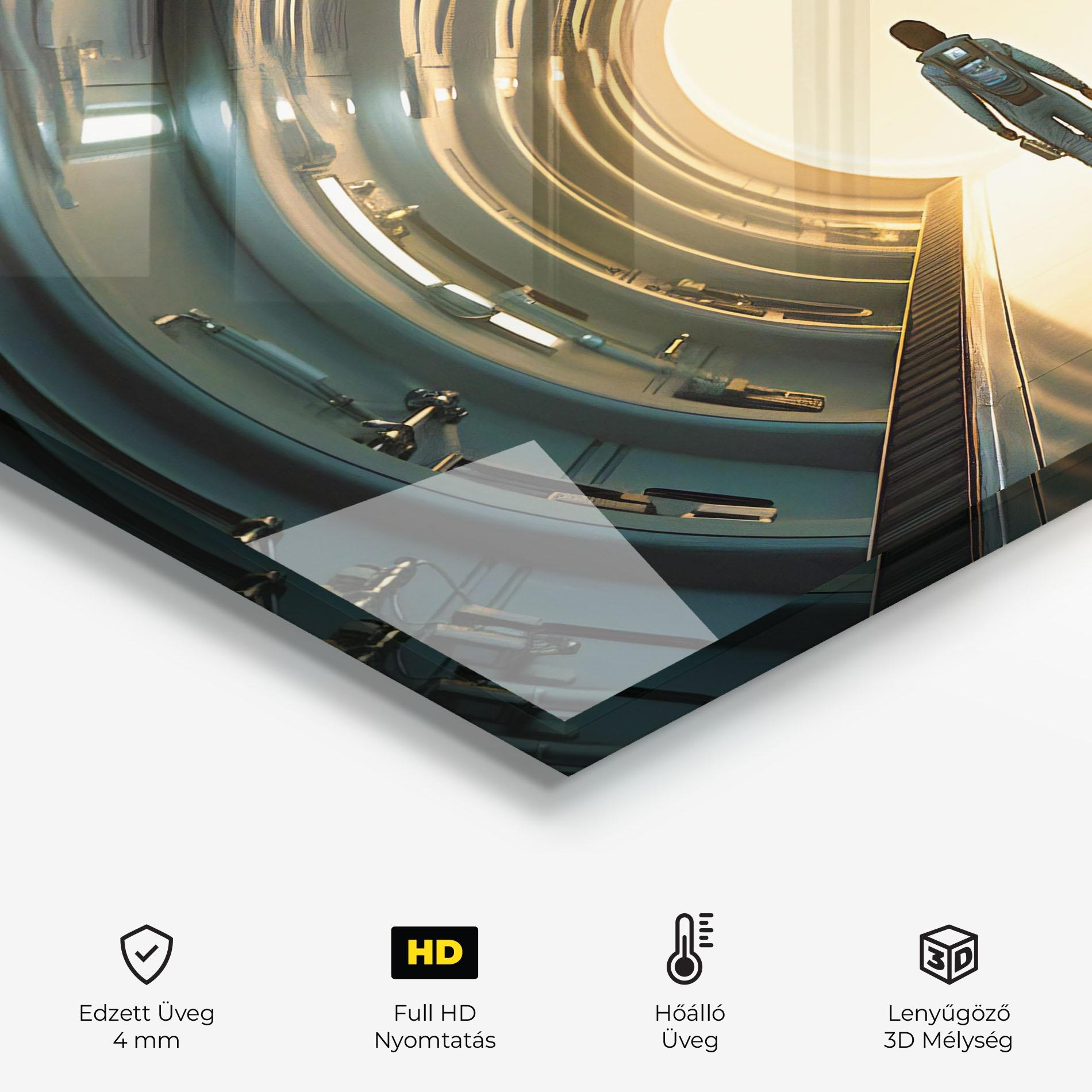 Konyhai üveg hátfal Infinity Intrigue mockup 2