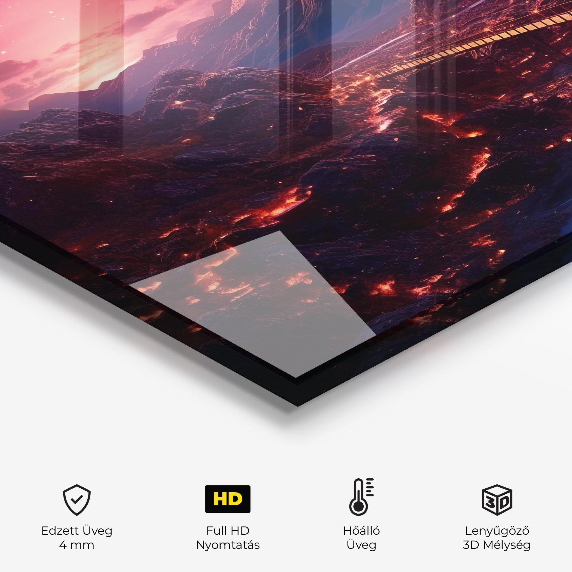 Konyhai üveg hátfal Interstellar Journey mockup 2