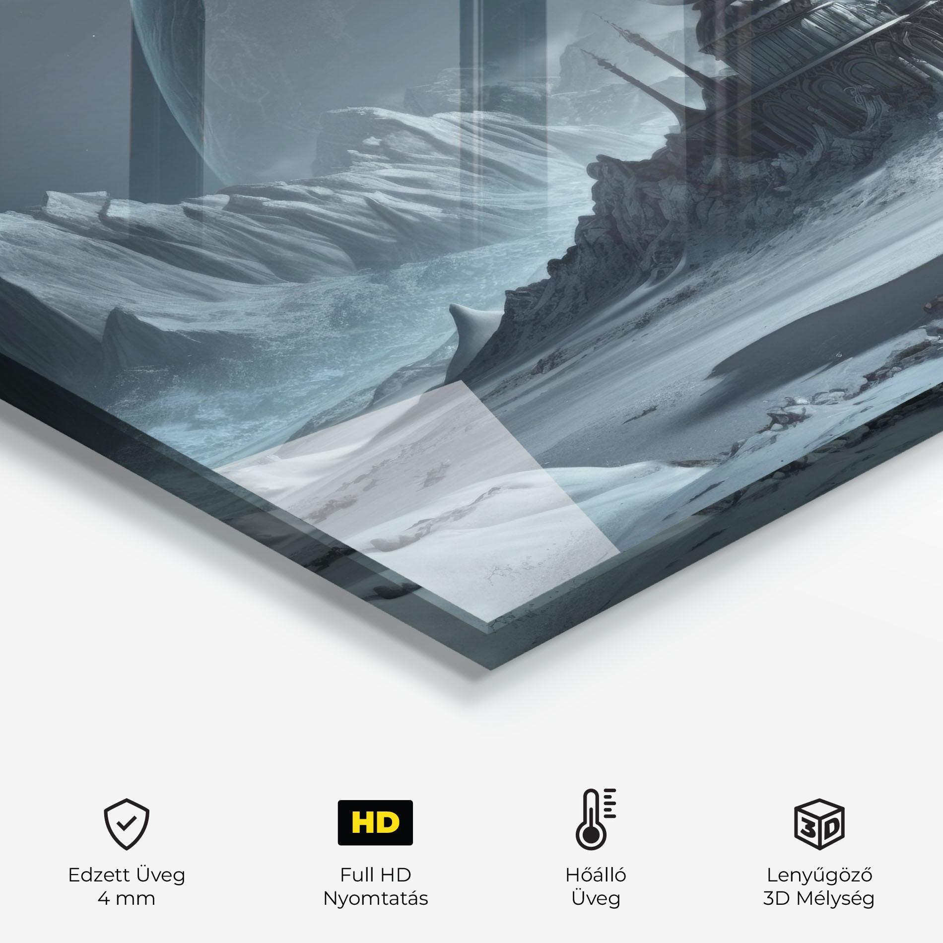 Konyhai üveg hátfal Muslim Design mockup 2