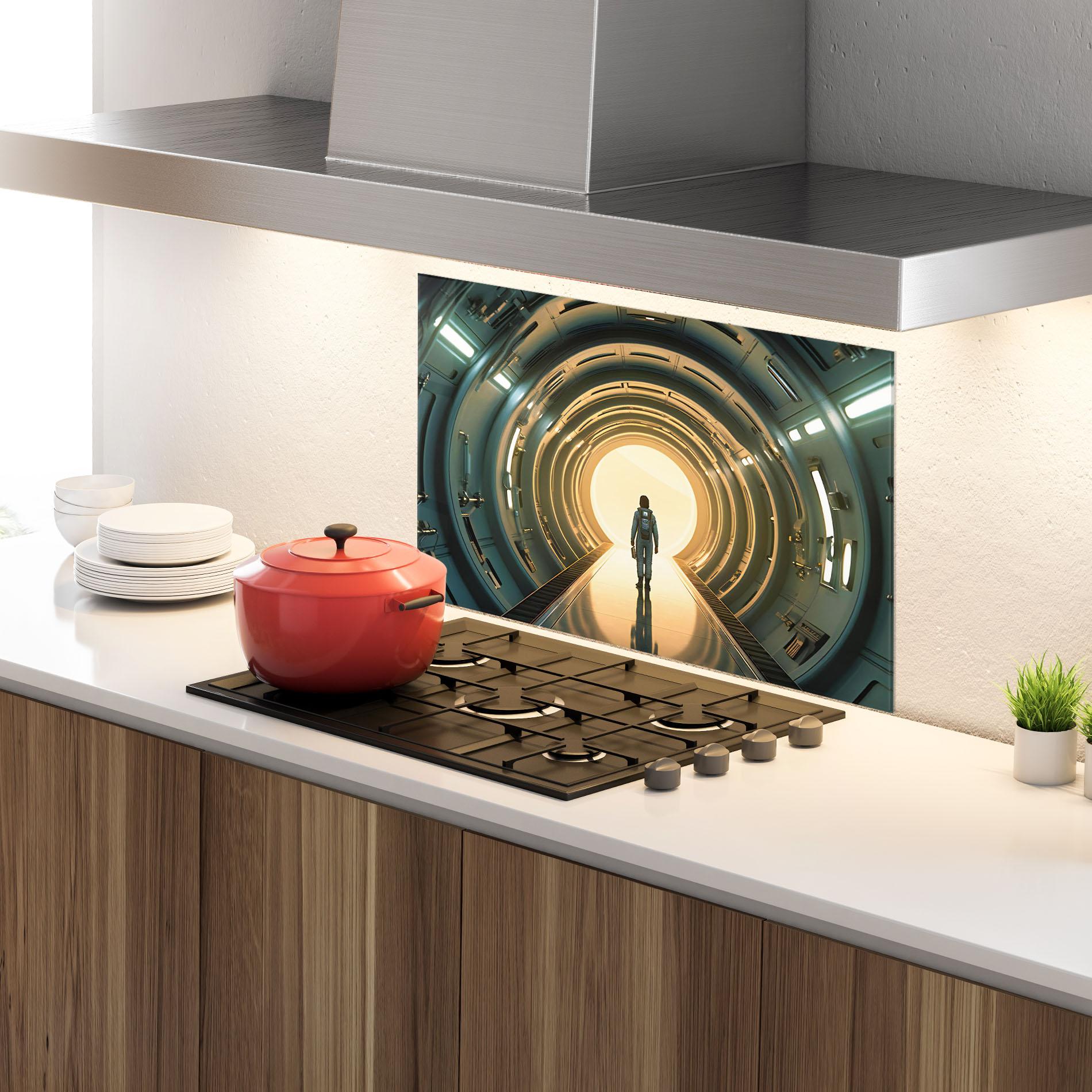 Konyhai üveg hátfal Infinity Intrigue mockup 4