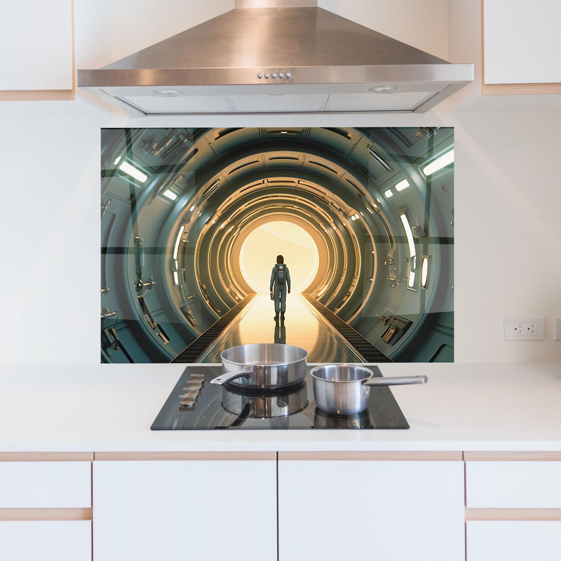 Konyhai üveg hátfal Infinity Intrigue mockup 5