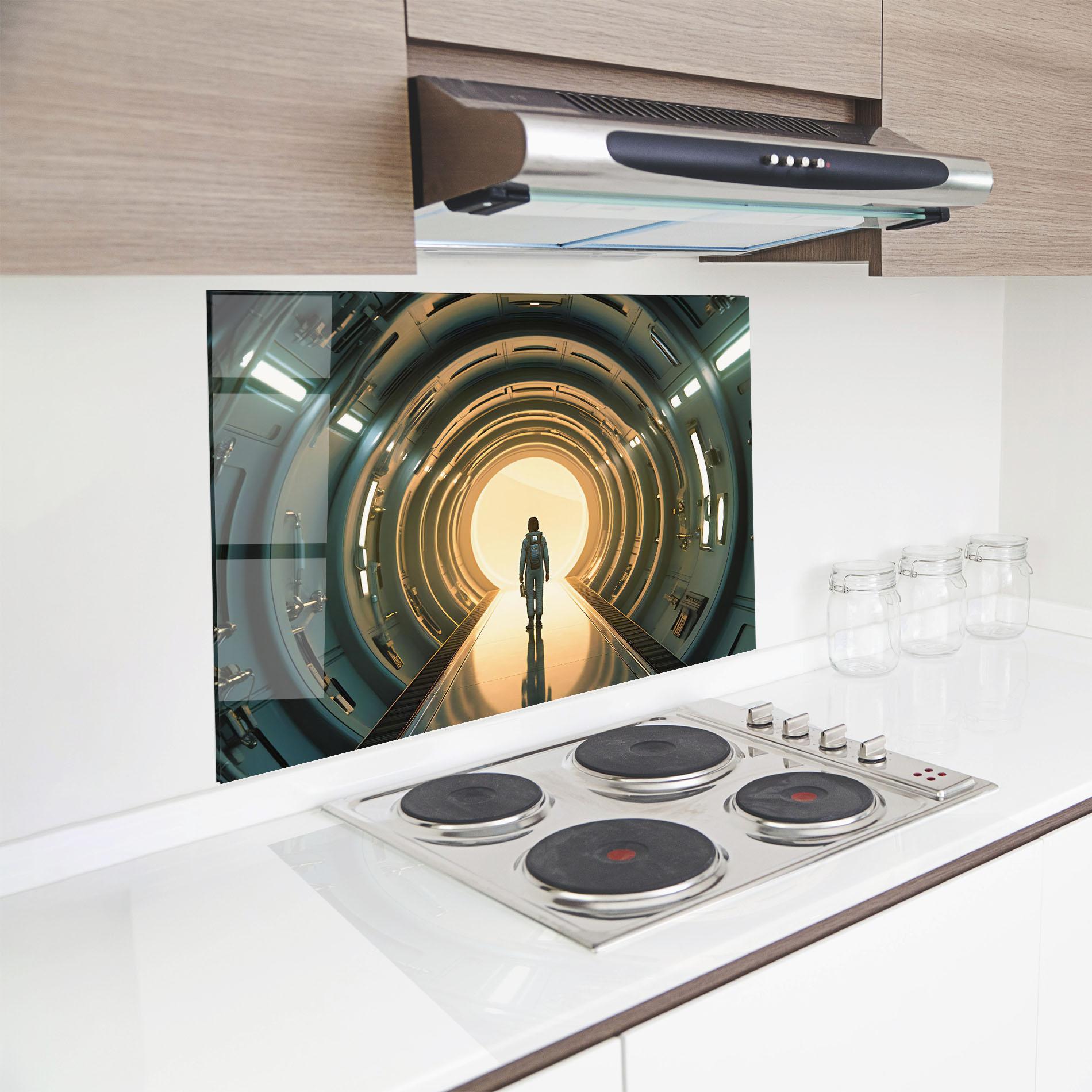 Konyhai üveg hátfal Infinity Intrigue mockup 8