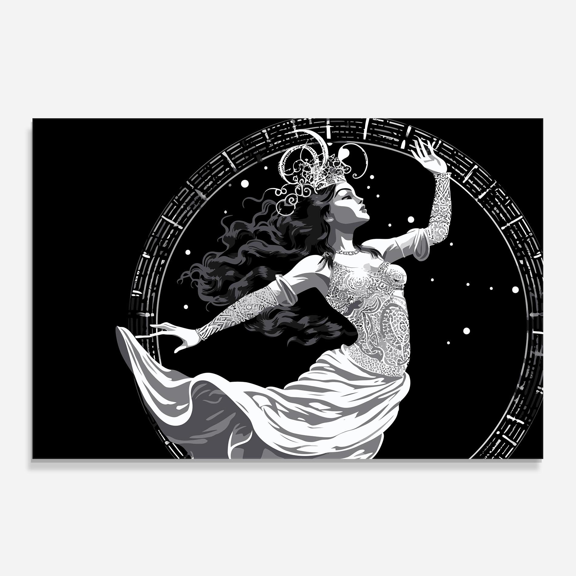 Konyhai üveg hátfal Beautiful Witch mockup 0