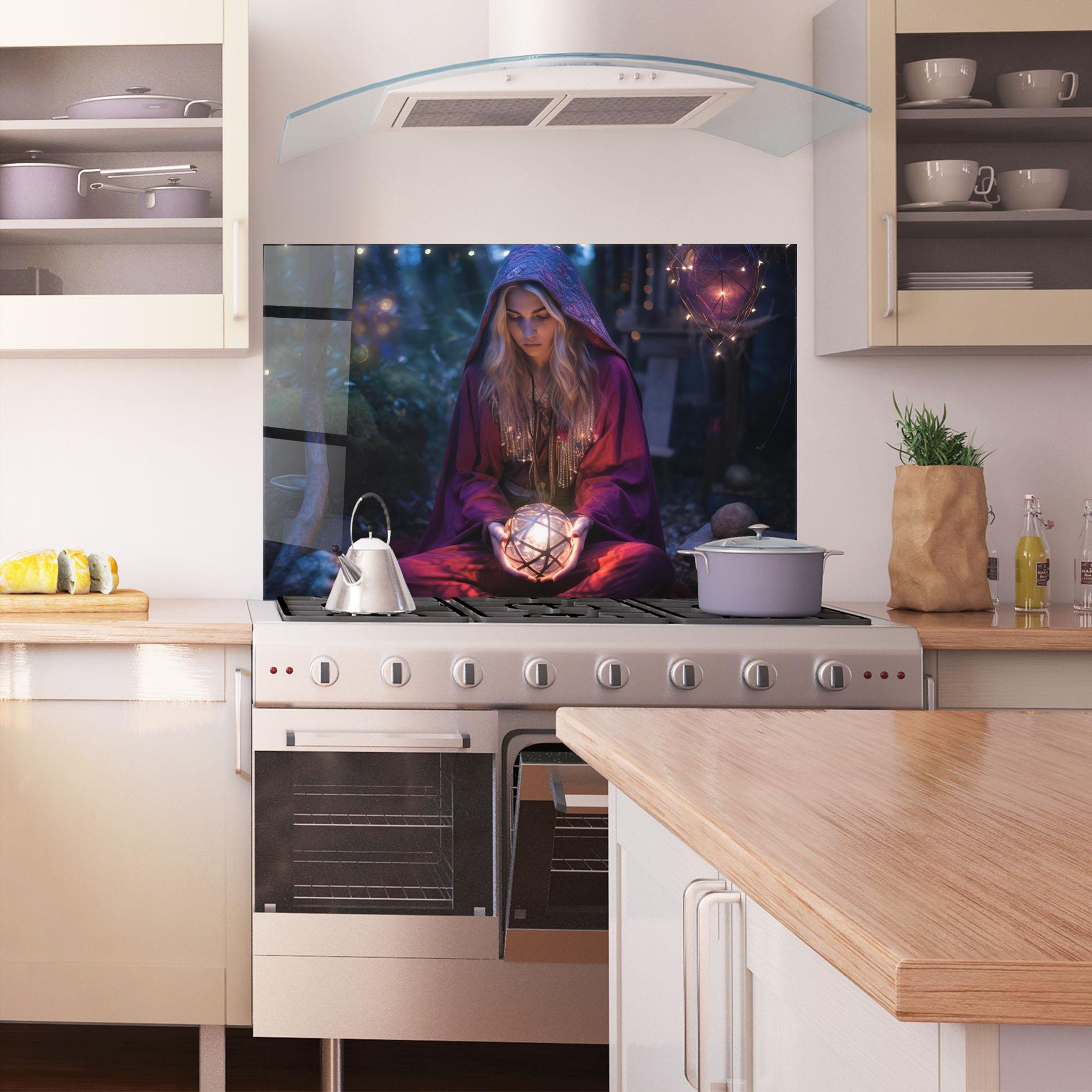Konyhai üveg hátfal Garden Witch mockup 1