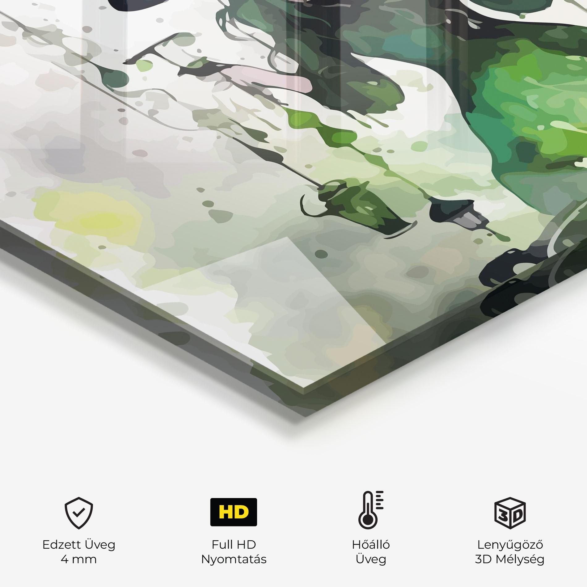 Konyhai üveg hátfal Green Light Witch mockup 2