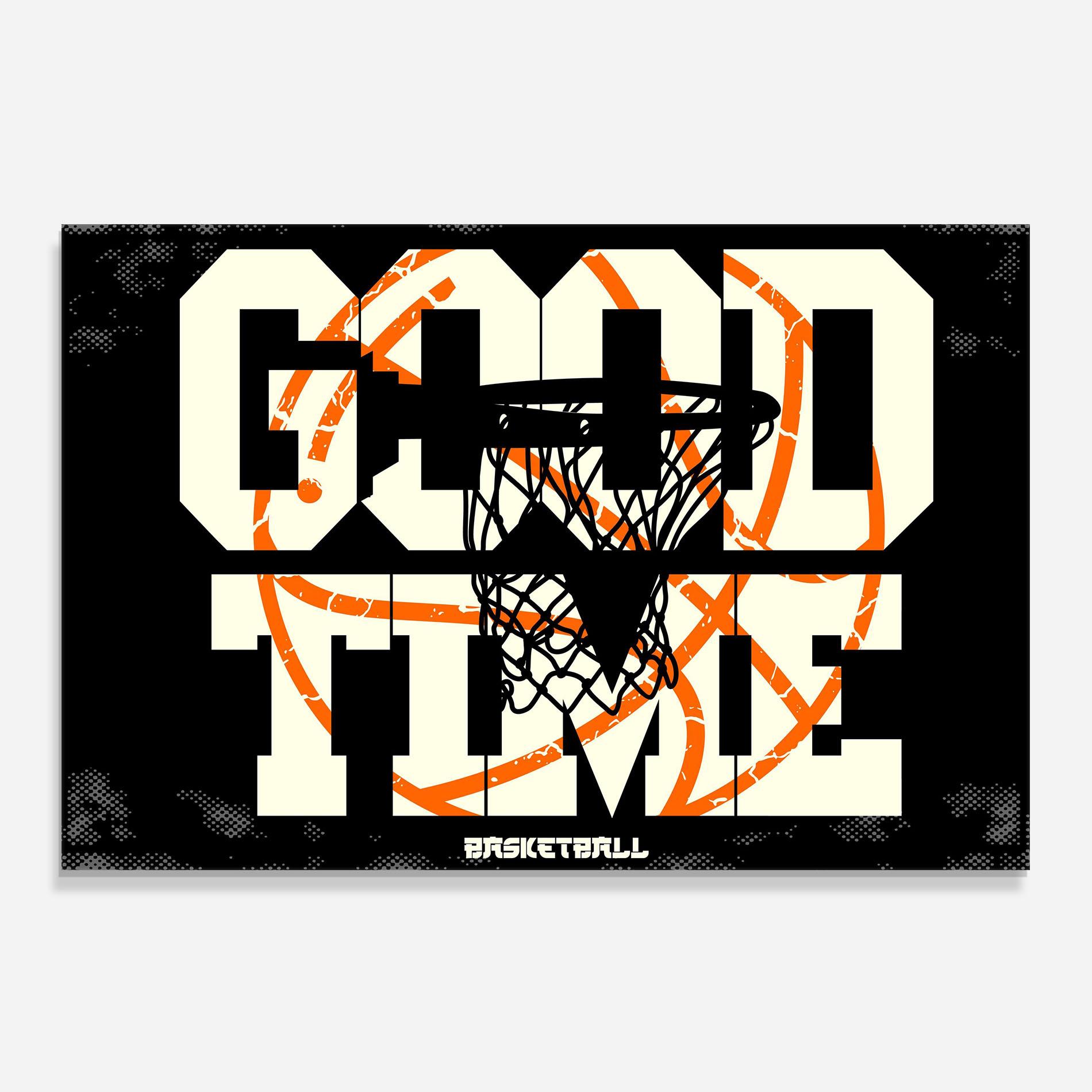Konyhai üveg hátfal Good Time Basket mockup 0