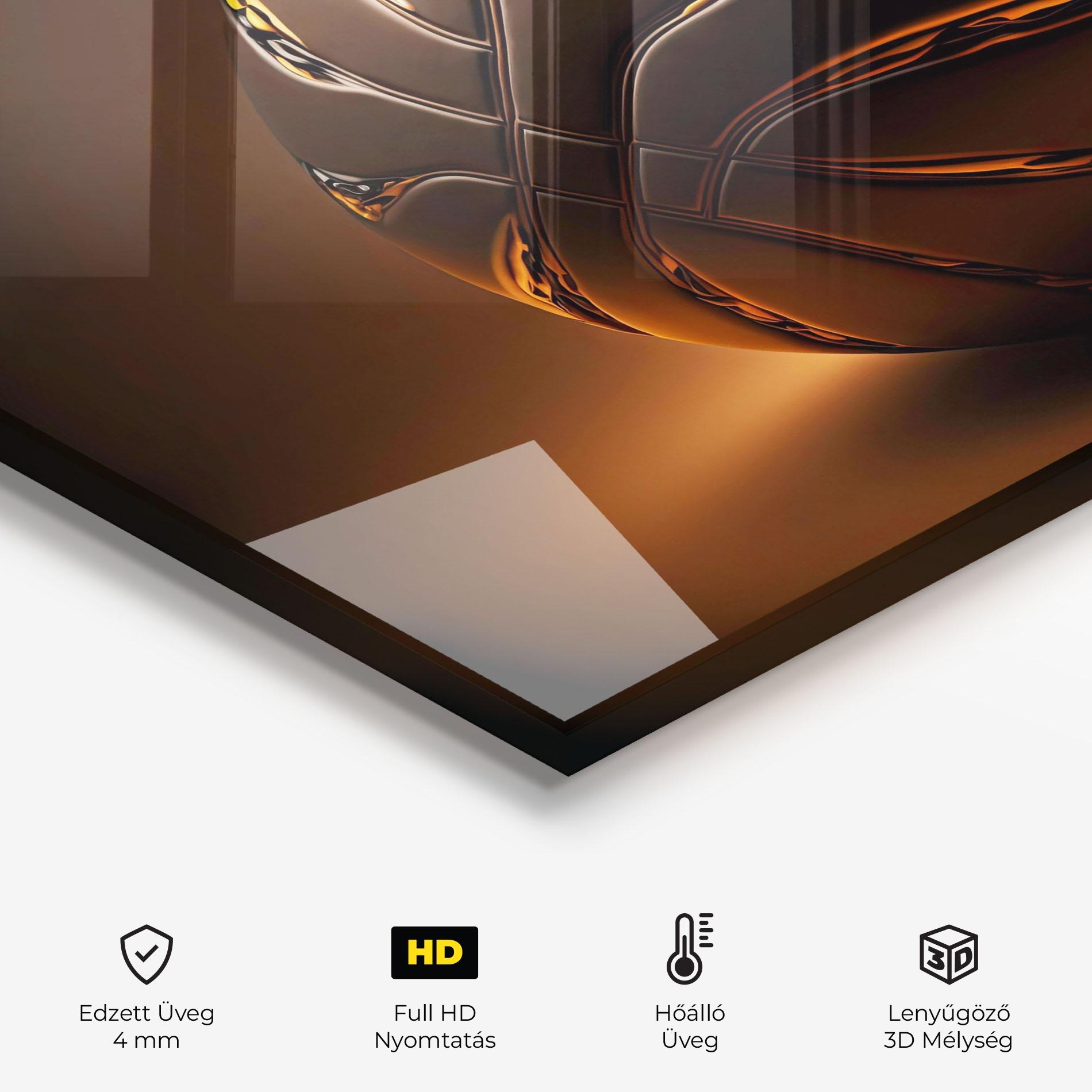 Konyhai üveg hátfal Glossy Basketball mockup 2