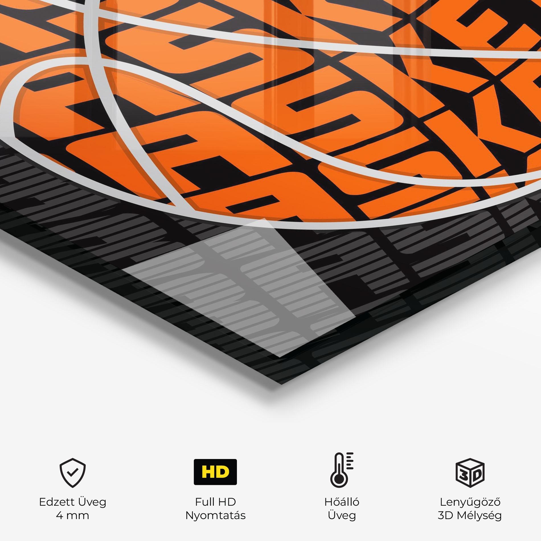 Konyhai üveg hátfal Grey Orange Basket mockup 2