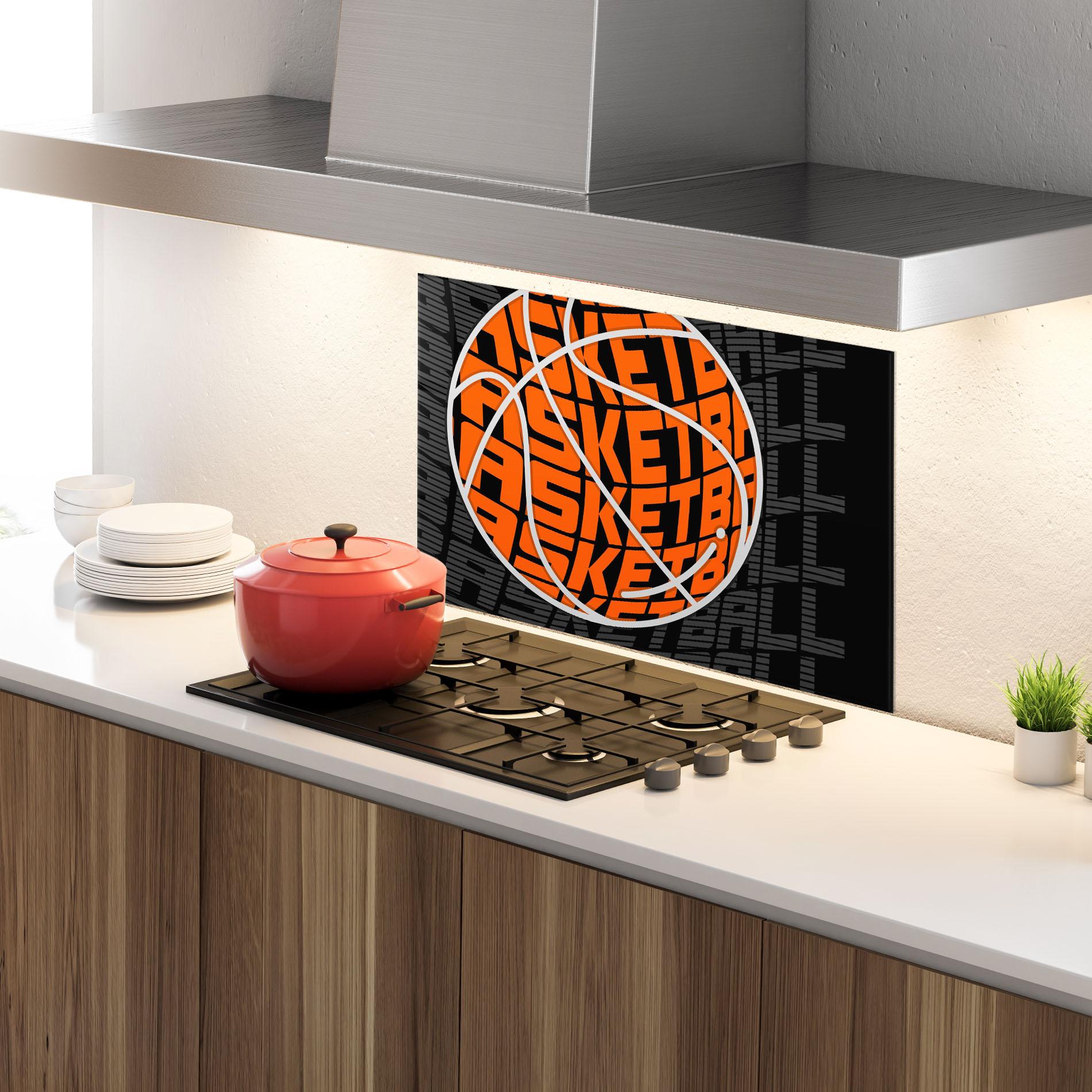 Konyhai üveg hátfal Grey Orange Basket mockup 4