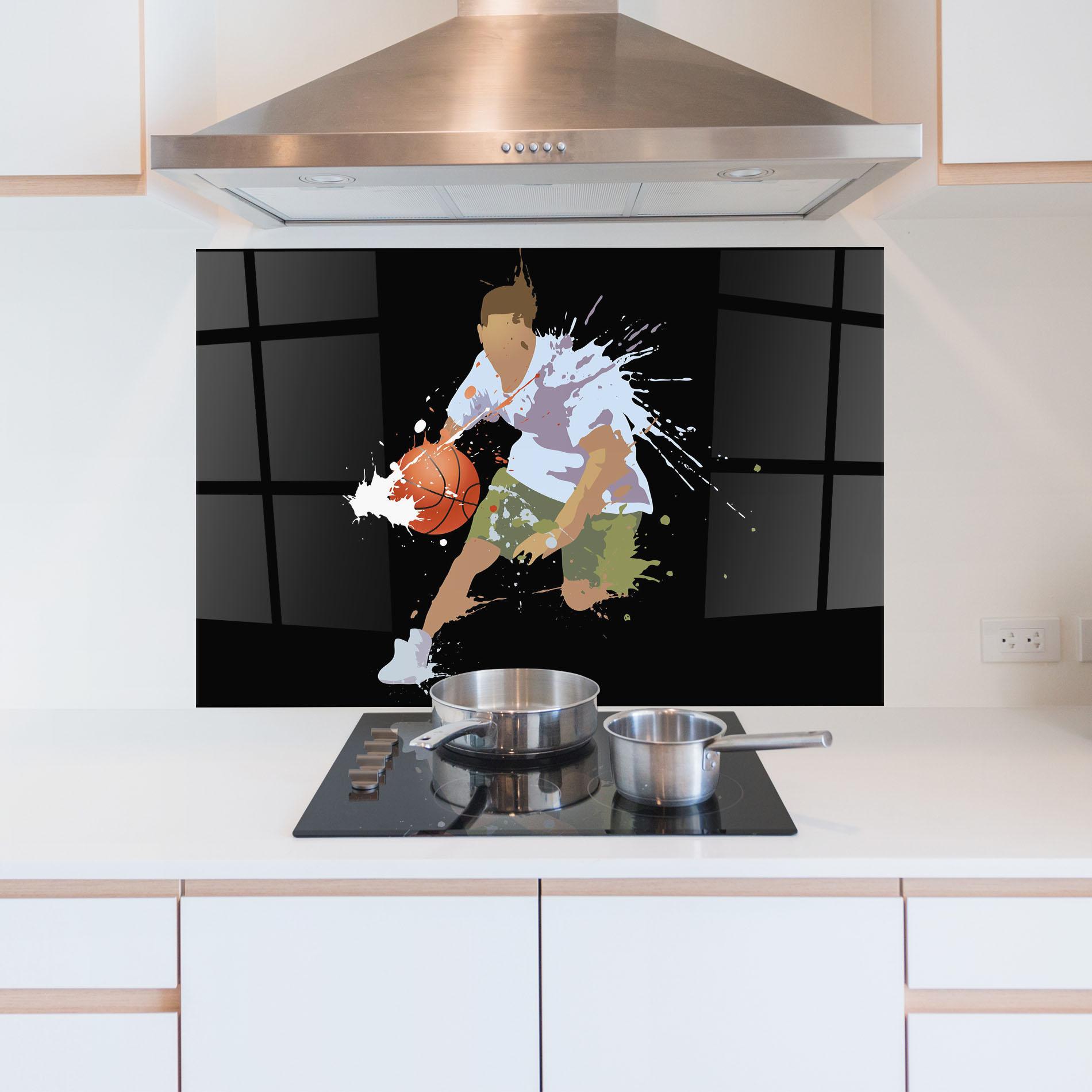 Konyhai üveg hátfal Basket Splash mockup 5