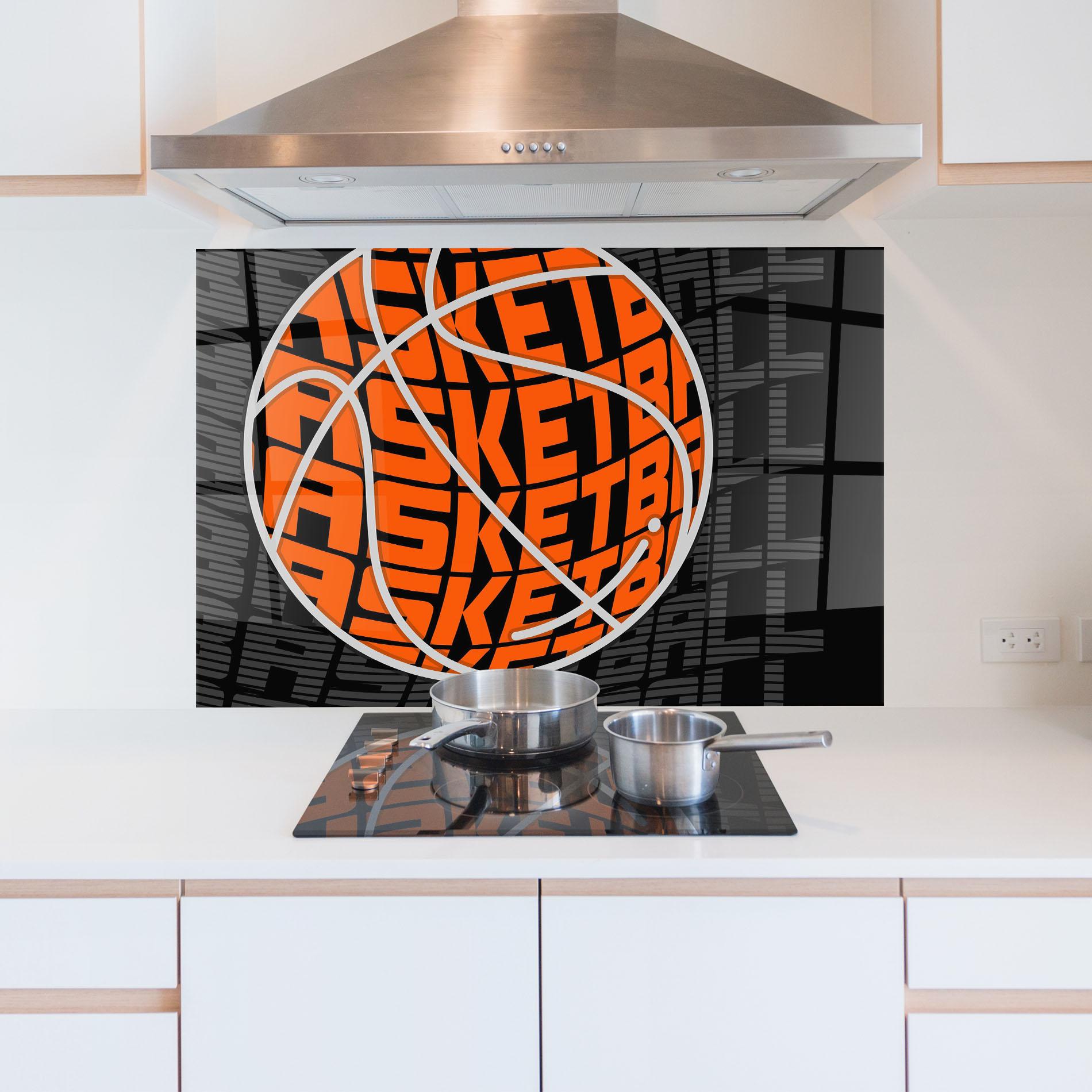 Konyhai üveg hátfal Grey Orange Basket mockup 5