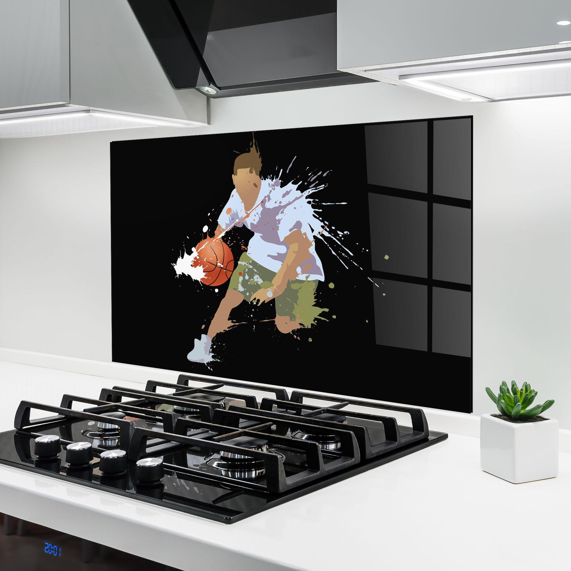 Konyhai üveg hátfal Basket Splash mockup 6